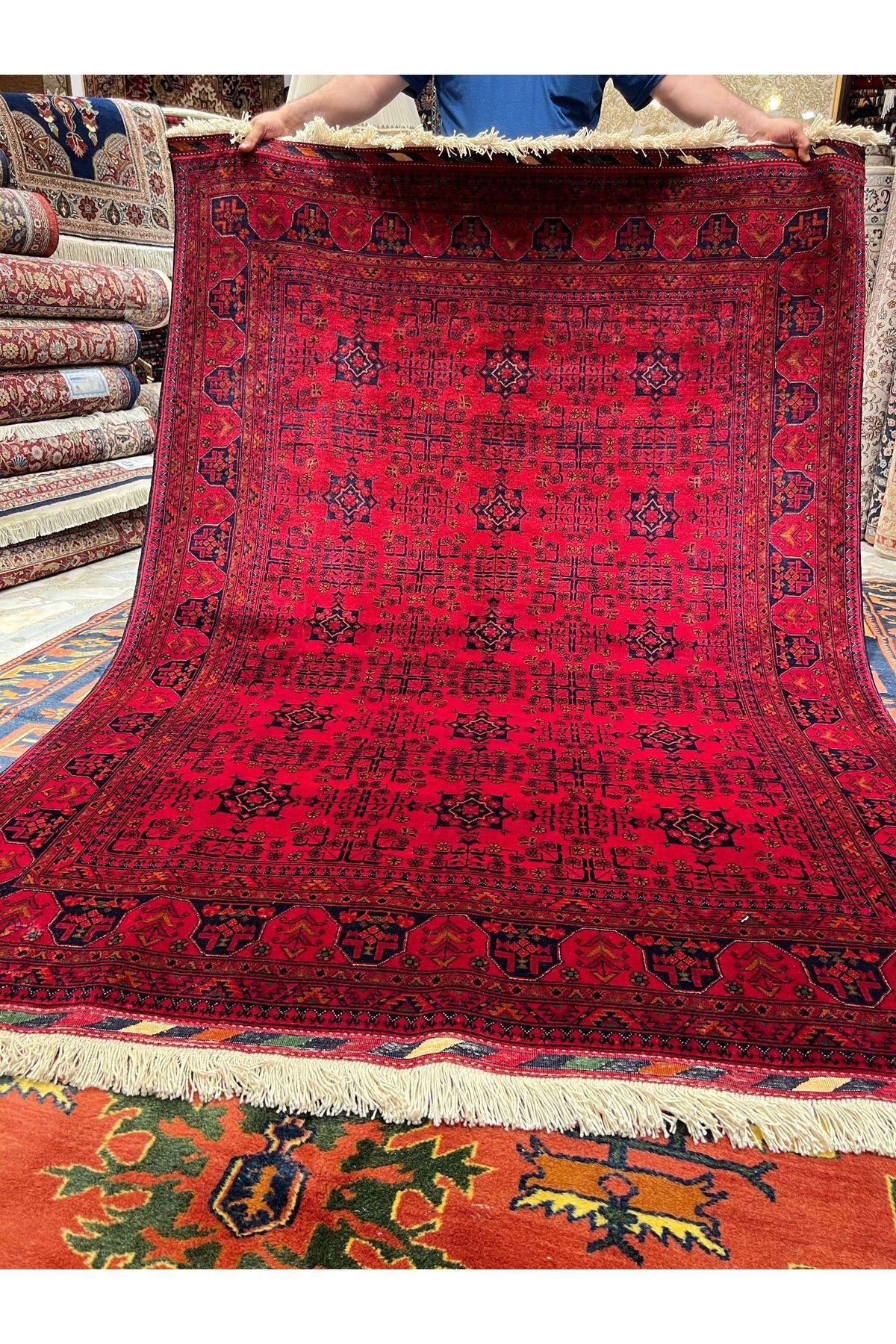 RD RAMAZAN DAĞ EL HALI SANATI El Dokuma Afgan Bilicik Halısıdır Birinci Sınıf Kalitesi Ebat 203x150