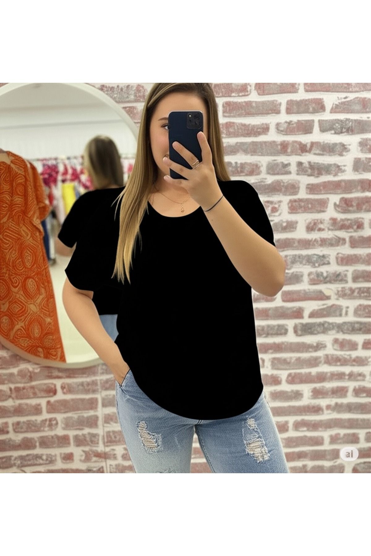SERCEYO Kadın Bisiklet Yaka T Shirt
