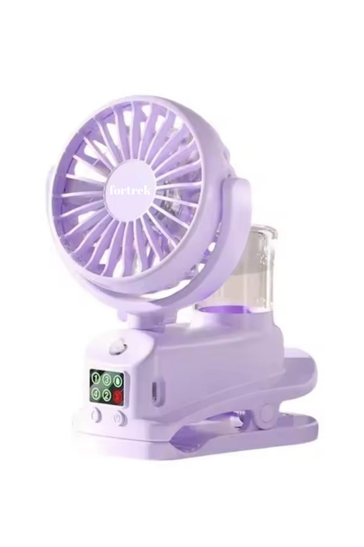 fortrek Dijital Ekranlı Şarjlı Su Kapasiteli Mini Masa Fan Vantilatör