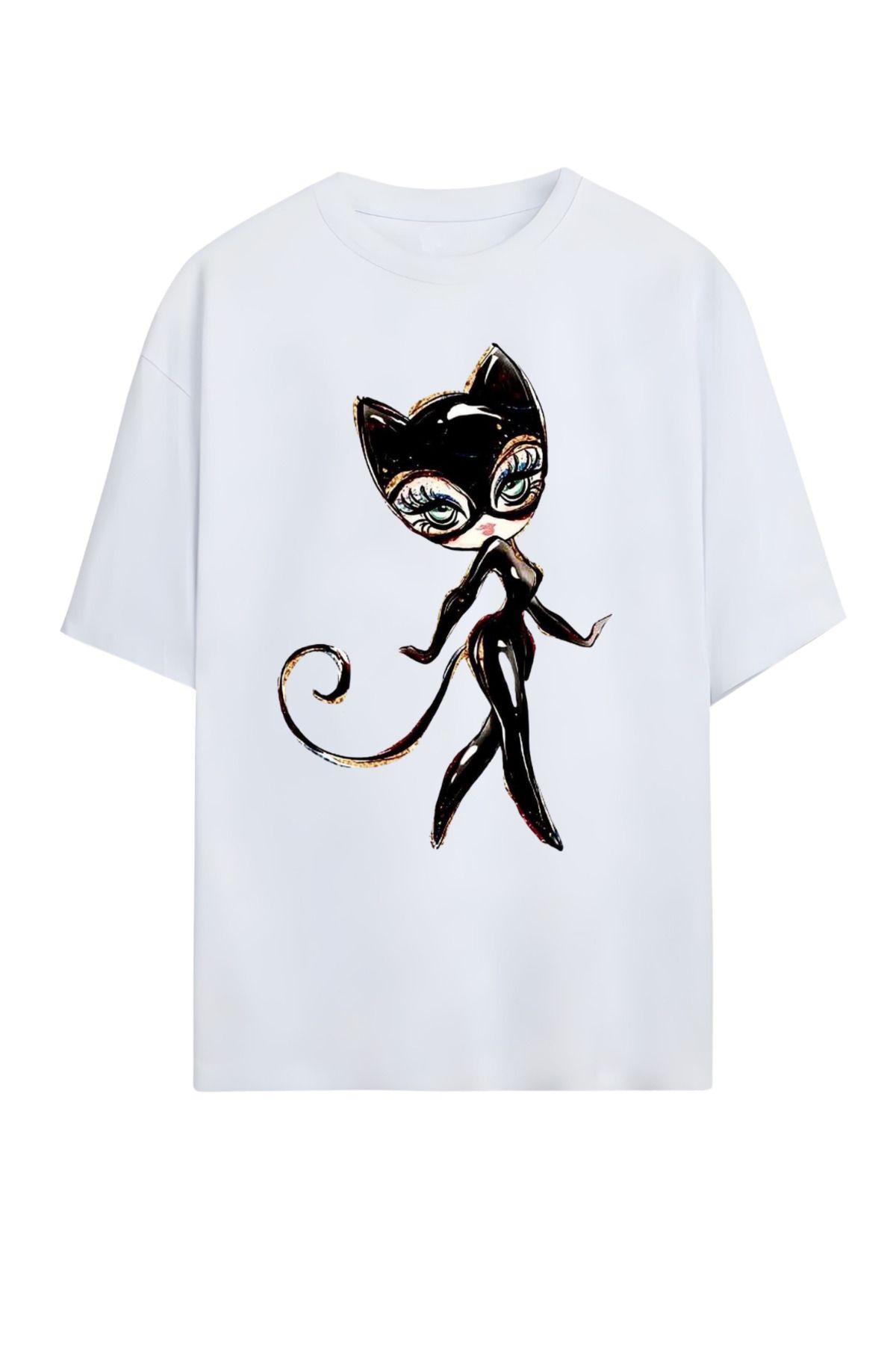 MAGORS GraffTee Unisex %100 Organik Pamuk Relaxed Fit Yuvarlak Yakalı İllüstrasyon Art Baskılı T-shirt