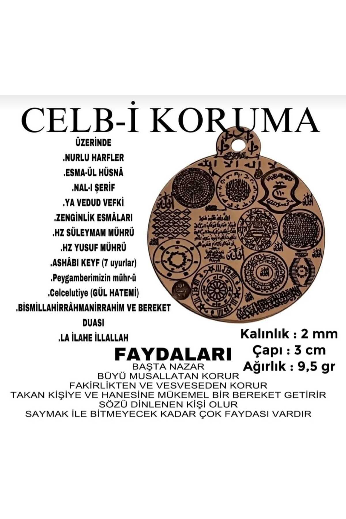 GM SİLVER Celb-i Koruma Saf Bakır Kolye