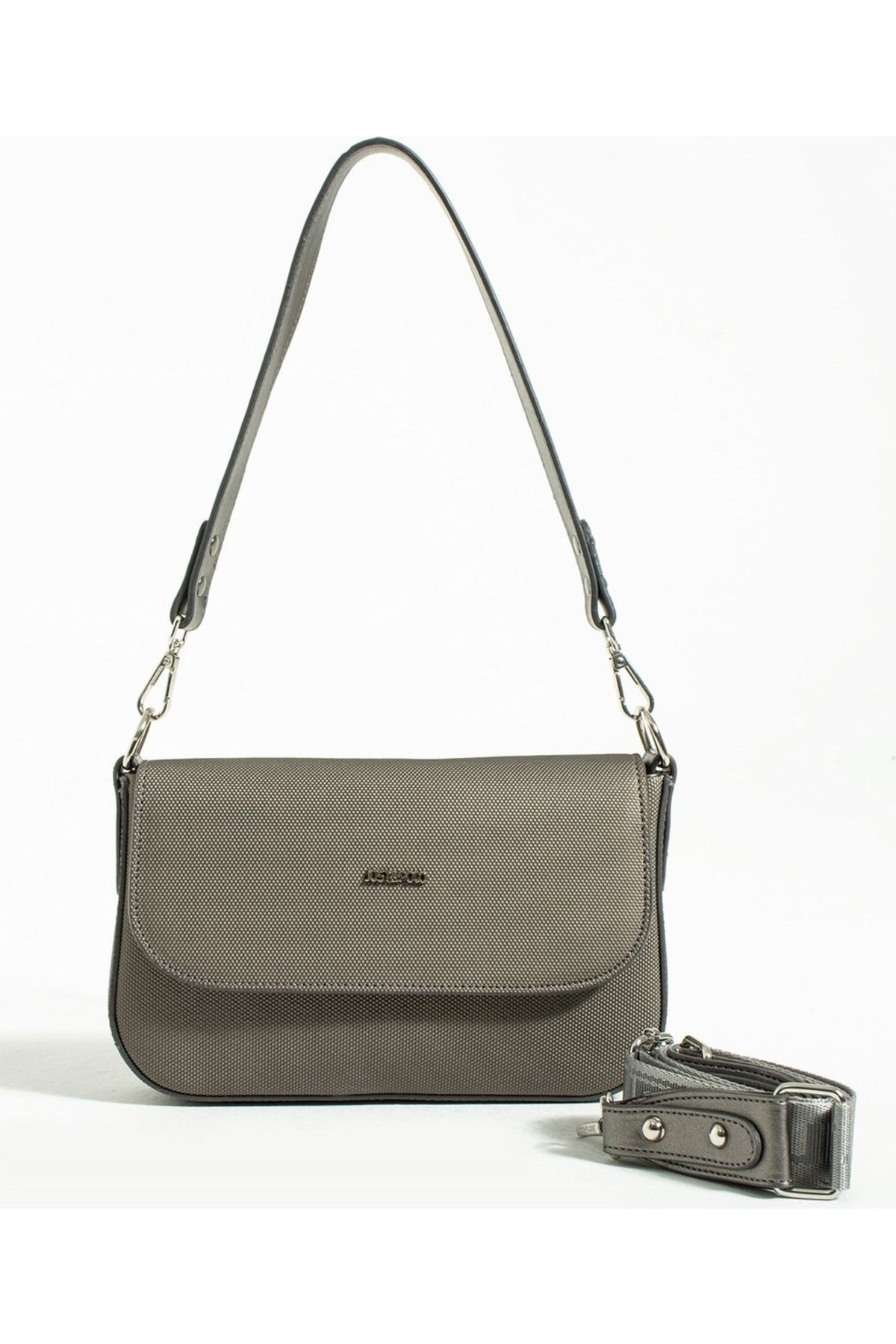 Just Polo Kadın Gri El Ve Omuz Çantası 346005MH