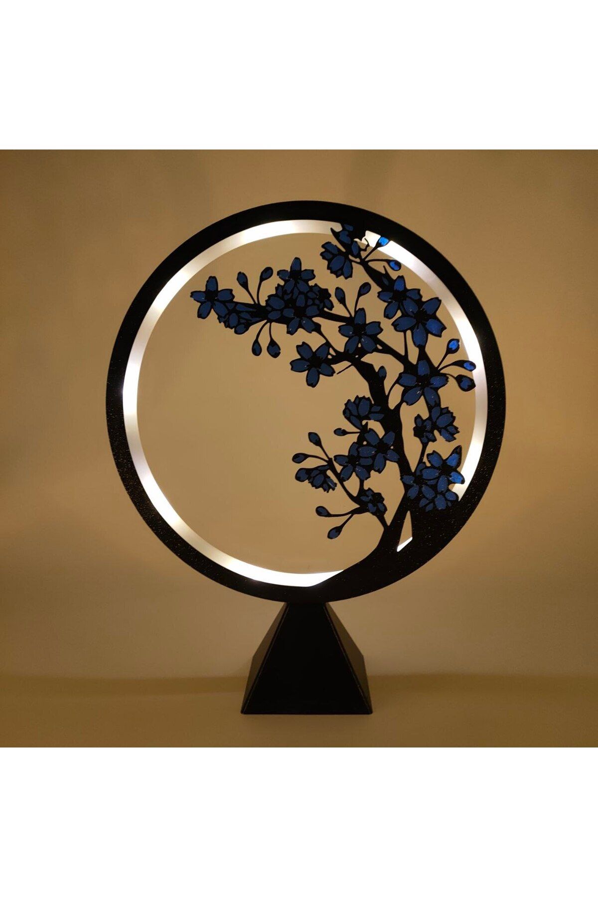 Vaiflagy Store Desenli Led Işıklı Modern Dekoratif Aydınlatma Çember Ring Gece Lambası