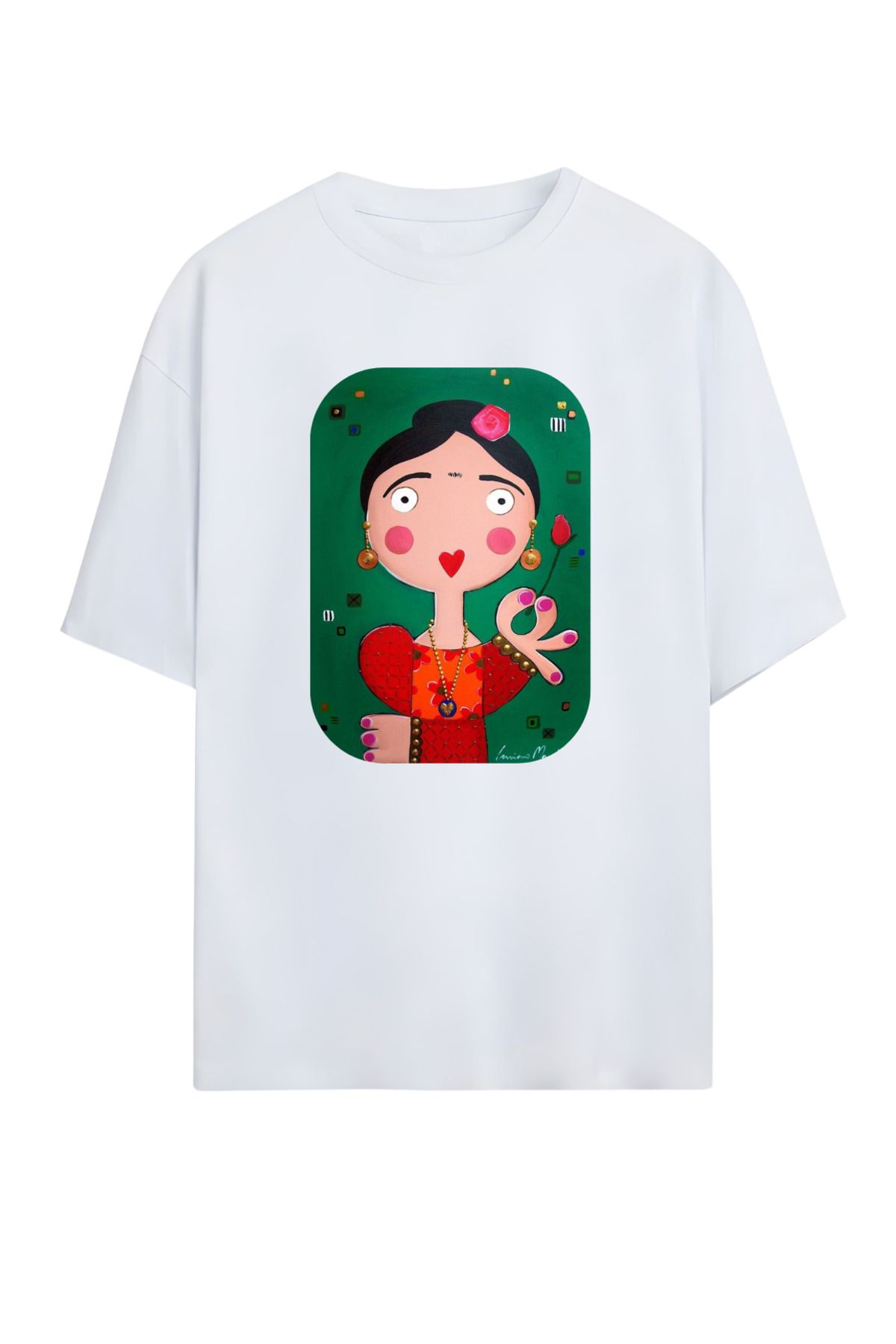 MAGORS GraffTee Unisex %100 Organik Pamuk Relaxed Fit Yuvarlak Yakalı İllüstrasyon Art Baskılı T-shirt