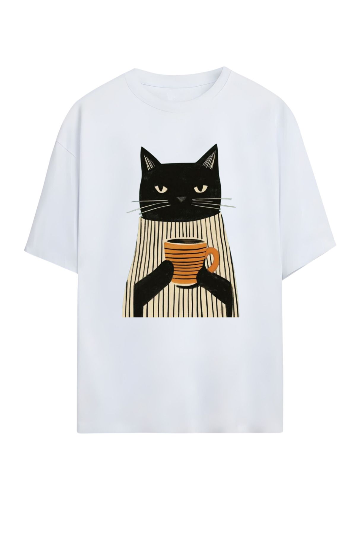 MAGORS GraffTee Unisex %100 Organik Pamuk Relaxed Fit Yuvarlak Yakalı İllüstrasyon Art Baskılı T-shirt