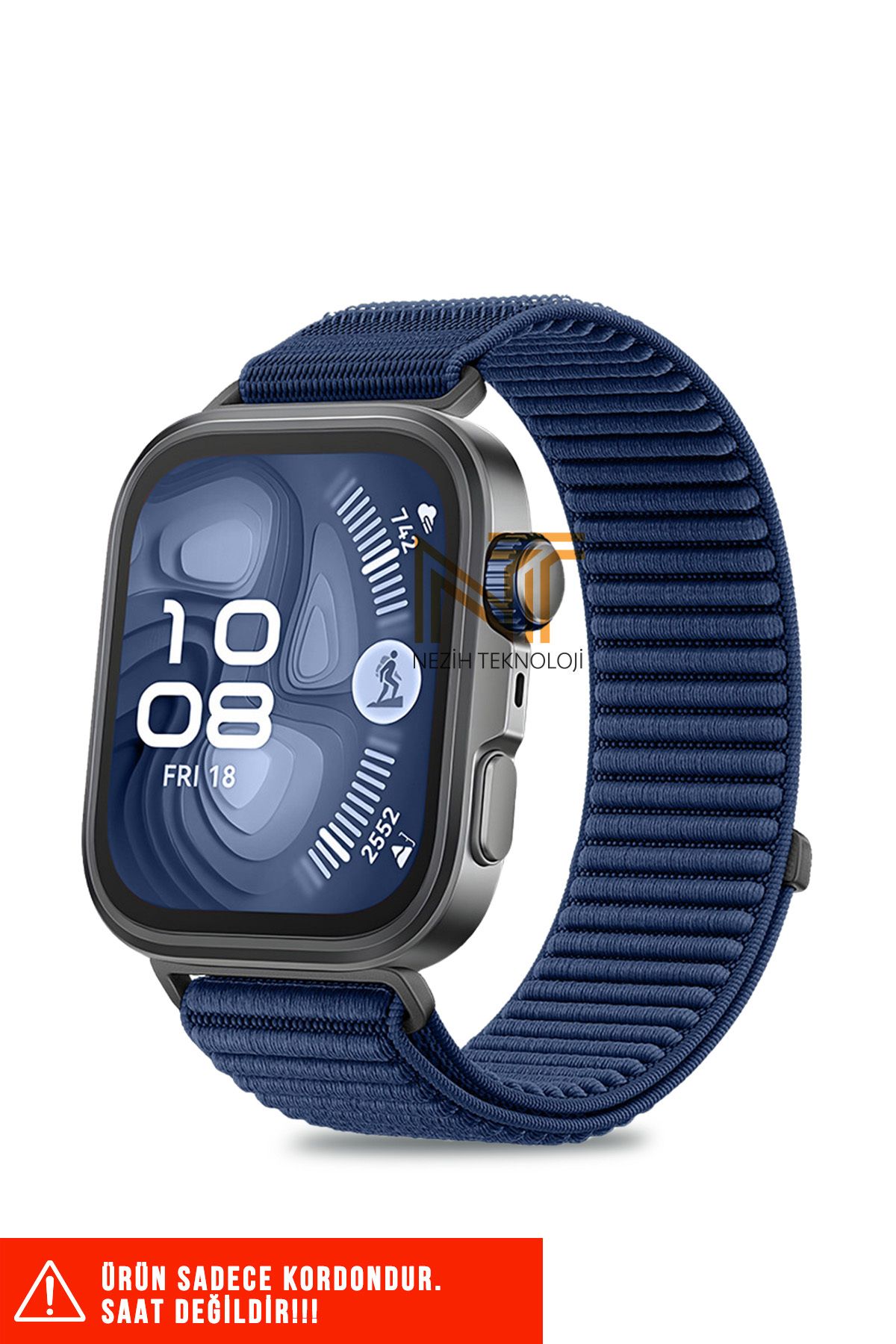 Nezih Case Huawei Fit 4 Pro / Fit 4 / Fit 3 Uyumlu Sportif Örgü Cırtlı Pratik Kordon