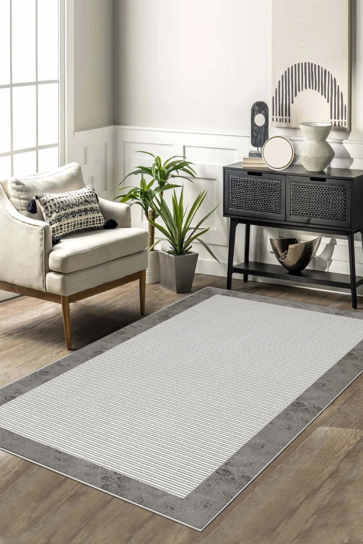 VELLORA HOME Kaymaz Tabanlı Yıkanabilir Dijital Baskılı Yolluk Halı Grosseto