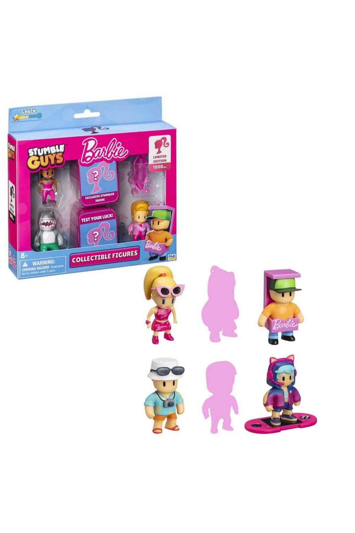 BYR Fırsat Byr Stumble Guys X Barbie 6 Lı Figür Seti Yeni