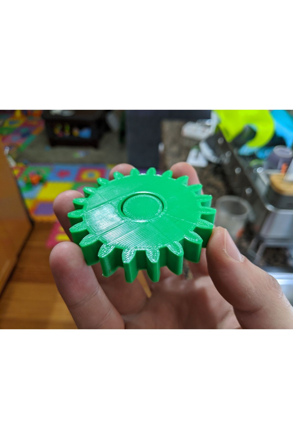 Vision Craft Dahili mıknatıslı buzdolabı mıknatıs dişli spinner (3 Adet)
