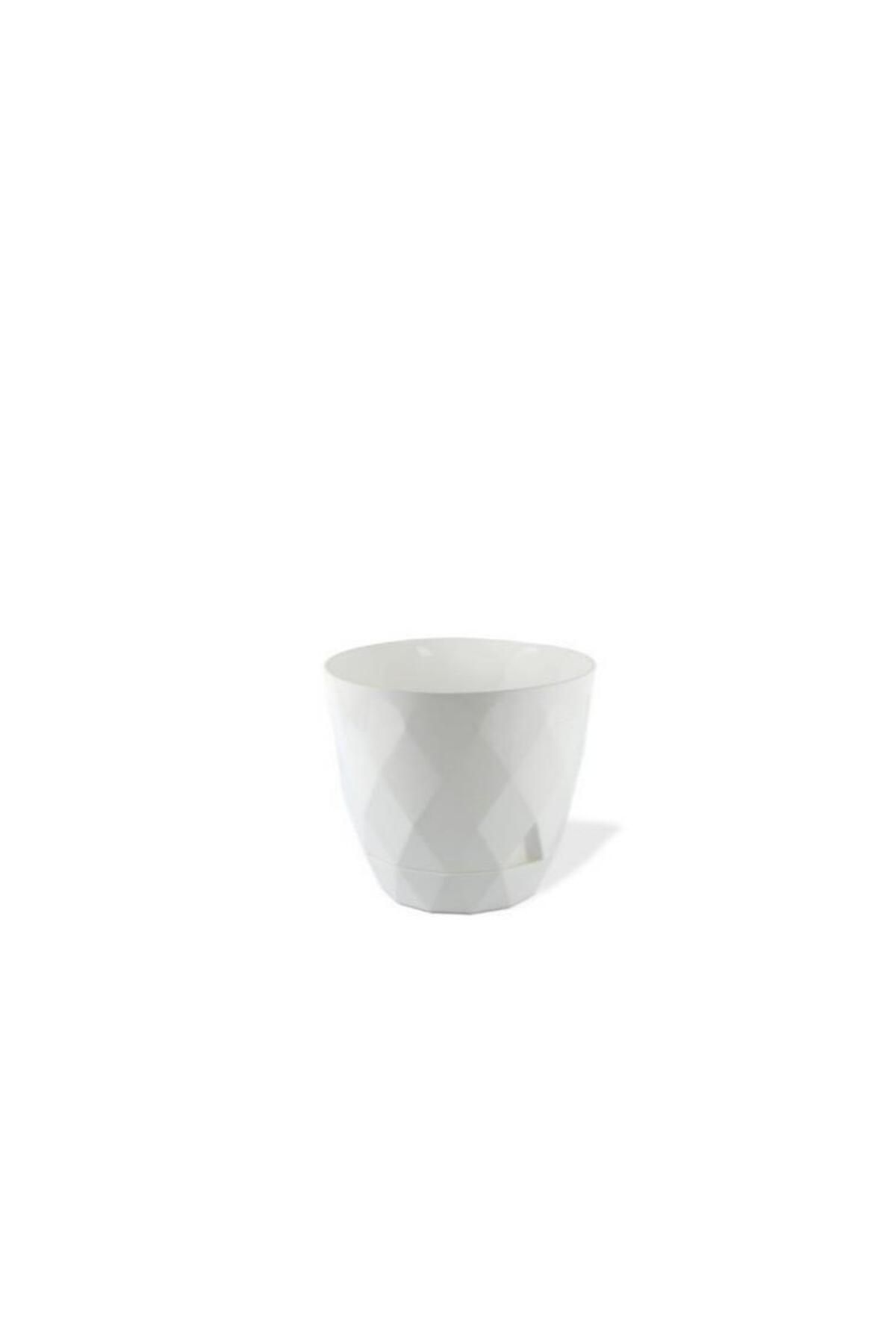 Omnipazar KRS-454 Yakamoz Tabaklı Plastik Saksı Takımı 4.8 Litre No 4
