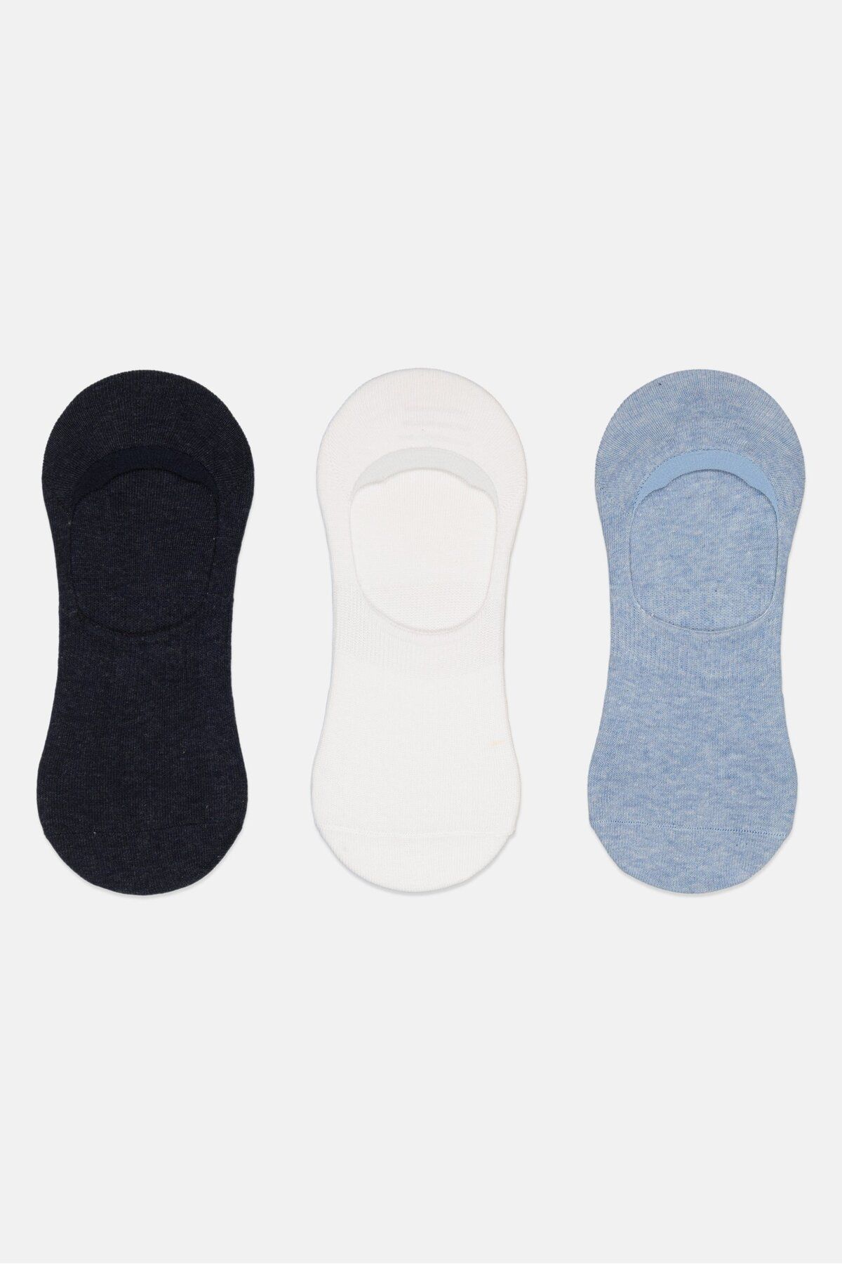 RBX-Men 3 Pairs Solid Ankle Socks, Multicolor 4