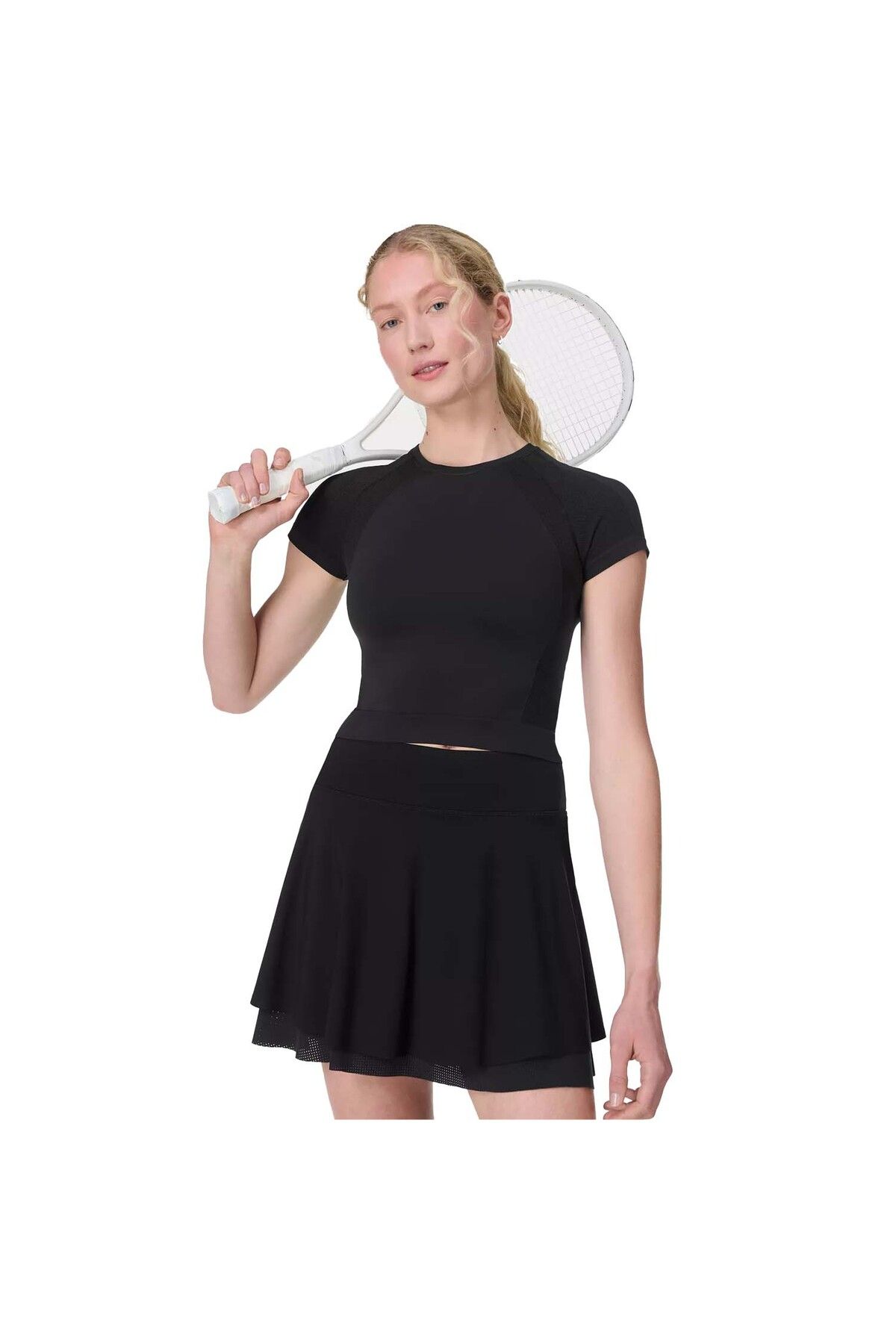 Sweaty Betty Racket Power Skort Kadın Siyah Etek