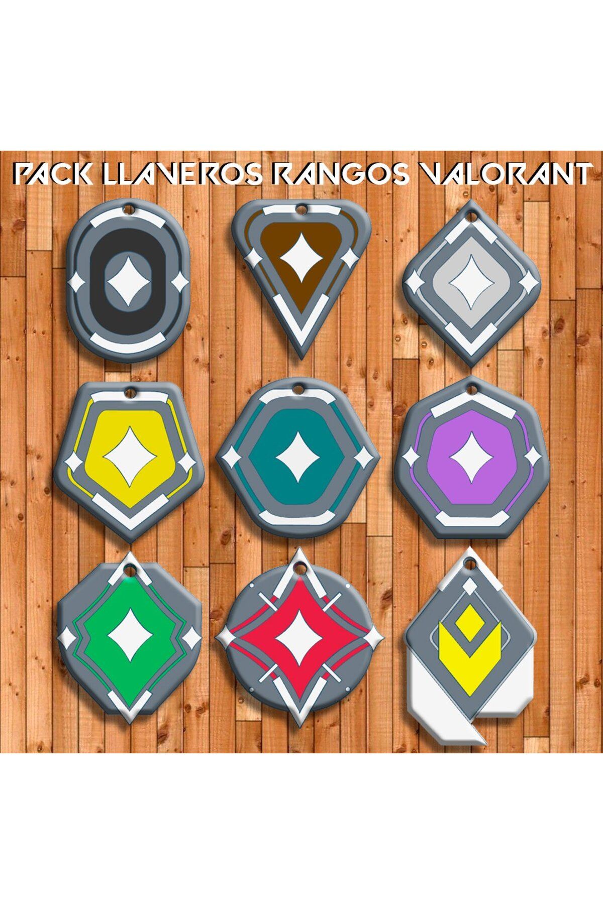 talaşoğlu Llaveros Pack "Valorant Raits" (4 Adet)