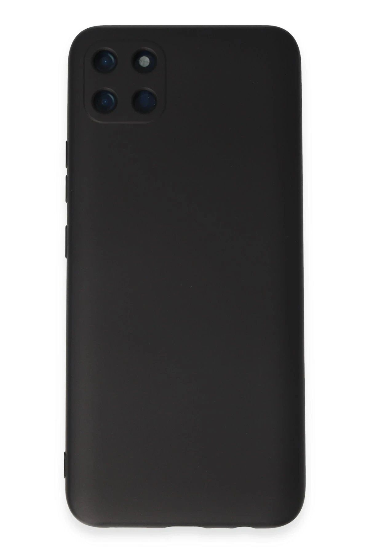 Toptan Bulurum Realme C11 Kılıf Nano içi Kadife Silikon - Siyah