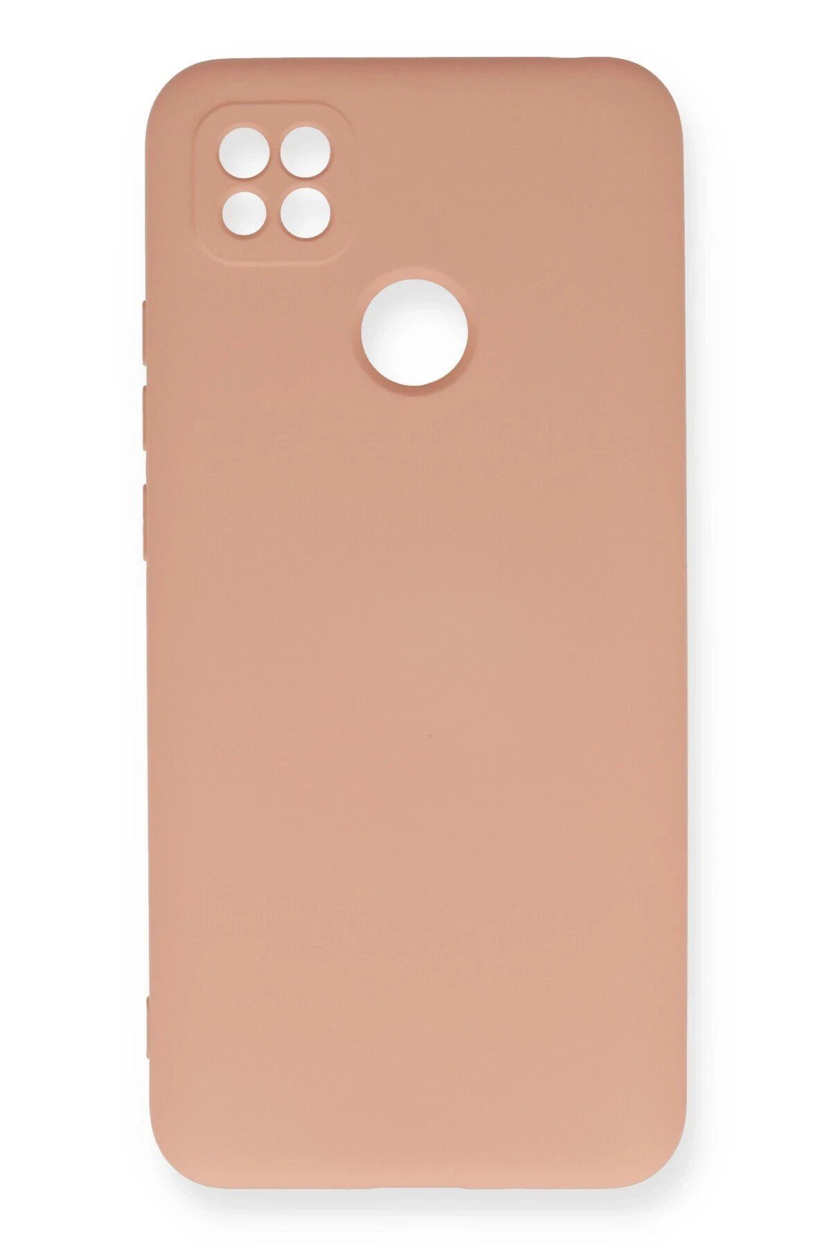 Toptan Bulurum Xiaomi Redmi 9C Kılıf Nano içi Kadife Silikon - Pudra