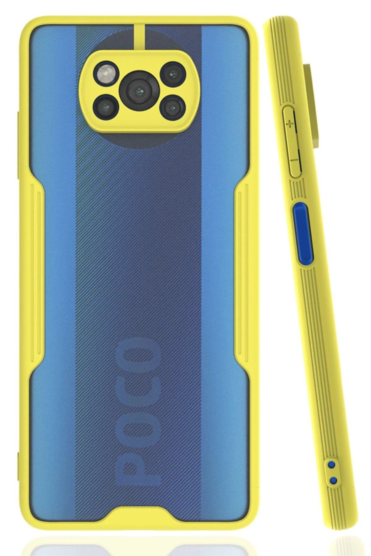 Toptan Bulurum Xiaomi Pocophone X3 Kılıf Platin Silikon - Sarı