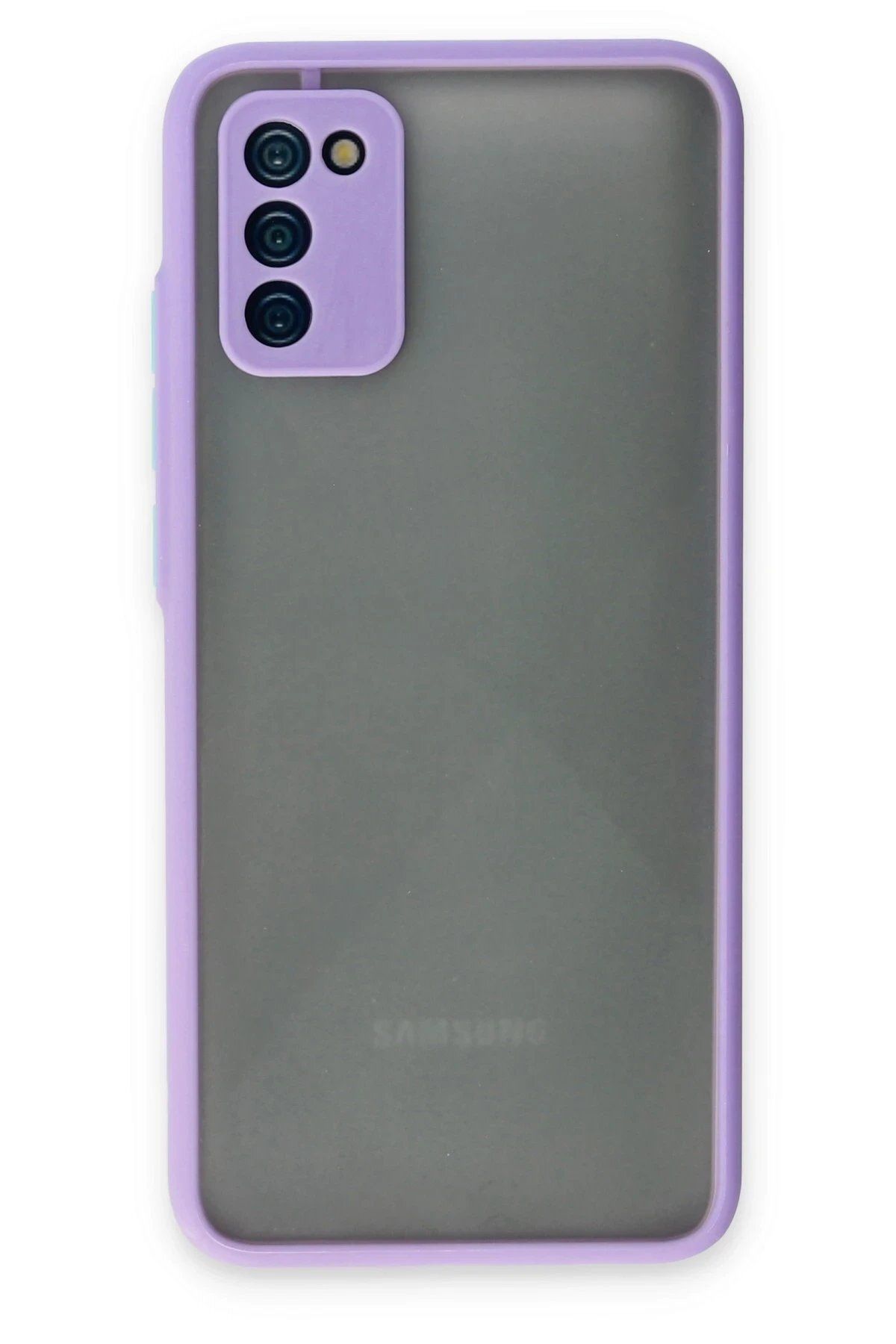 Toptan Bulurum Samsung Galaxy A02S Kılıf Montreal Silikon Kapak - Mor