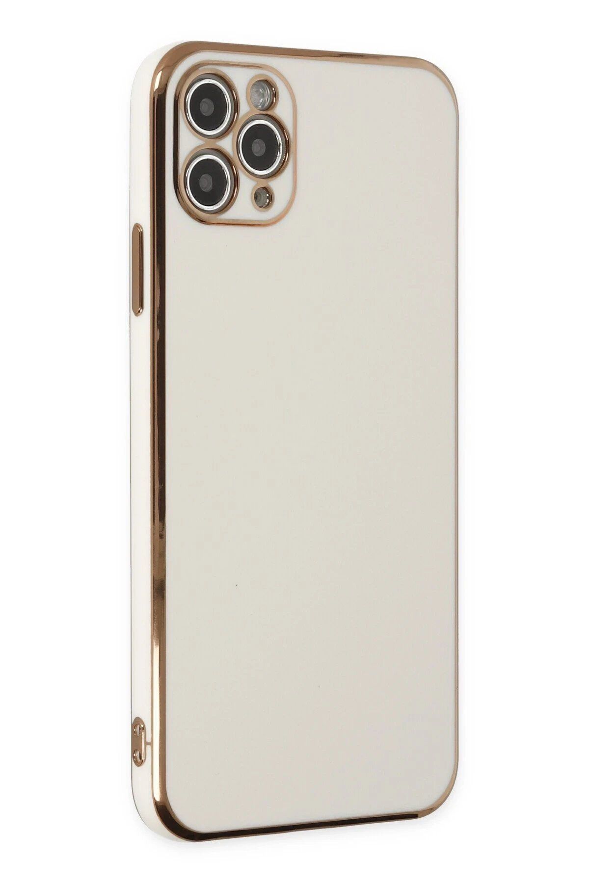 Toptan Bulurum iPhone 11 Pro Max Kılıf Volet Silikon - Beyaz