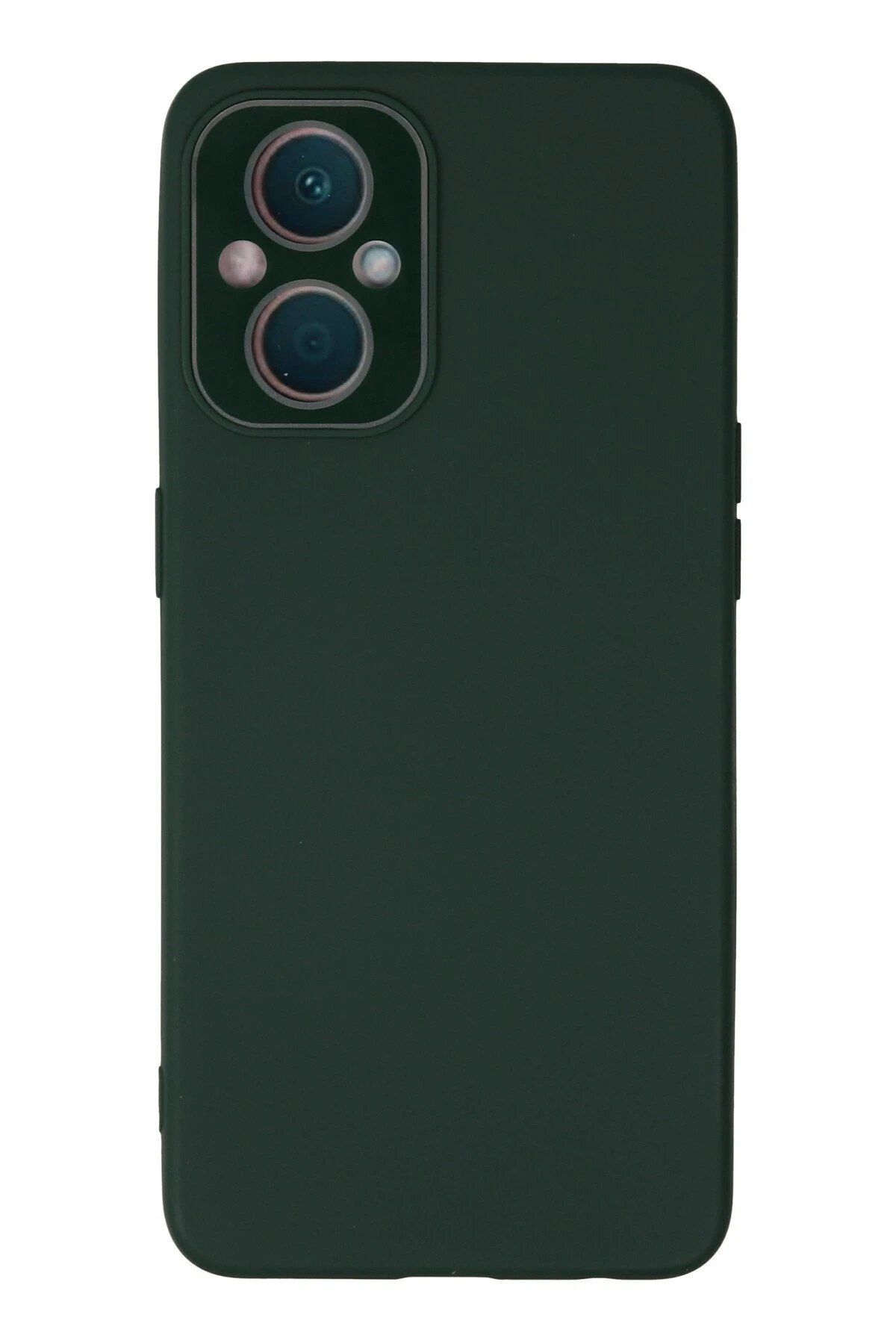 Toptan Bulurum Oppo Reno 7 Lite Kılıf Lansman Glass Kapak - Koyu Yeşil