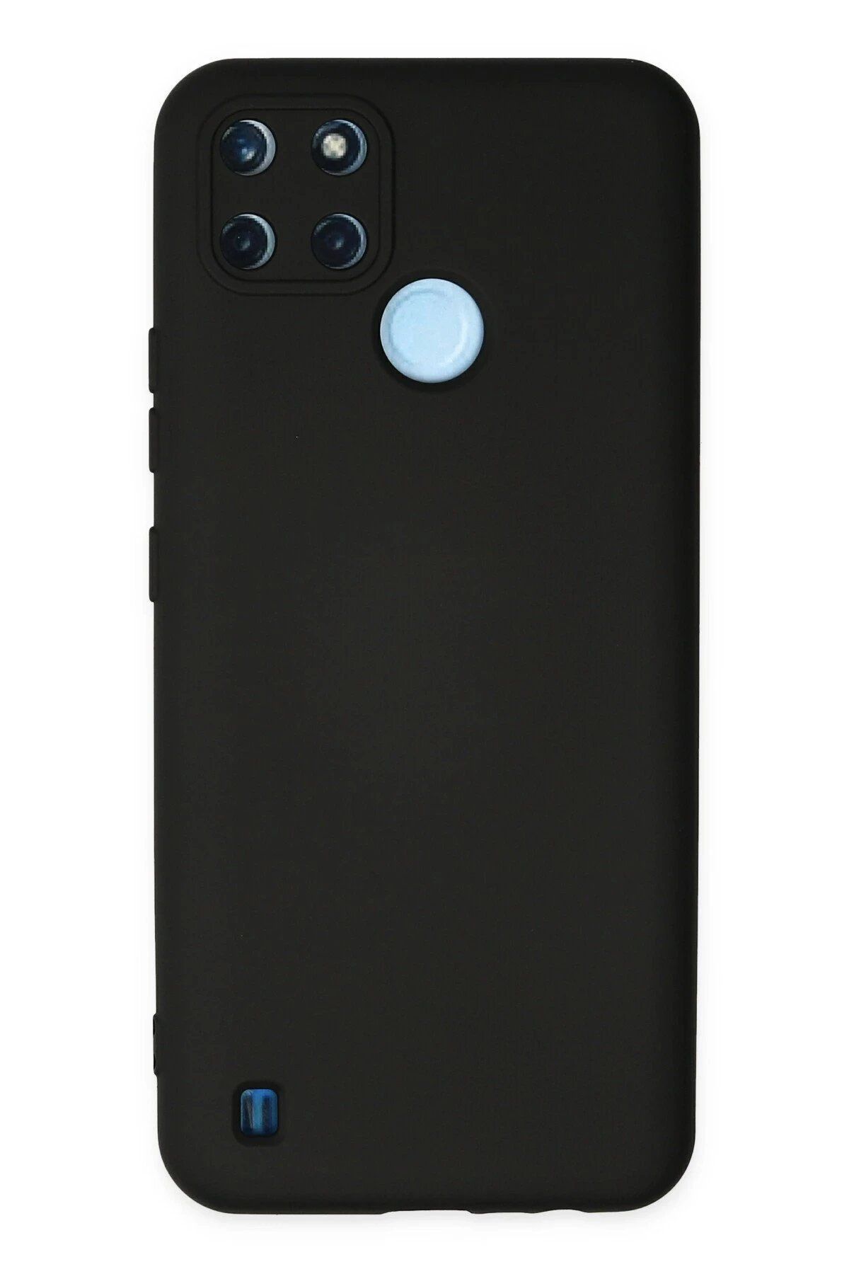 Toptan Bulurum Realme C25Y Kılıf Nano içi Kadife Silikon - Siyah