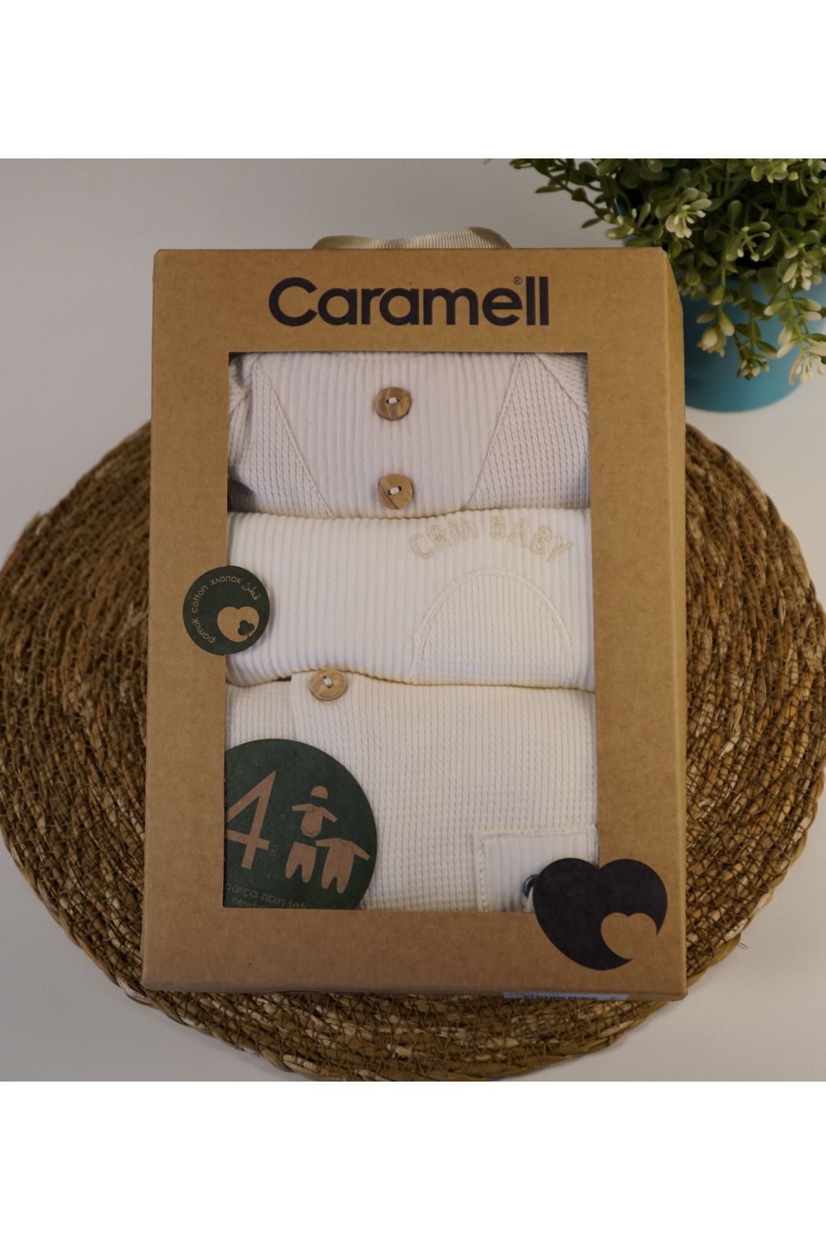 Caramell Allin'co - Caramell 4'lü Set Beyaz Pembe