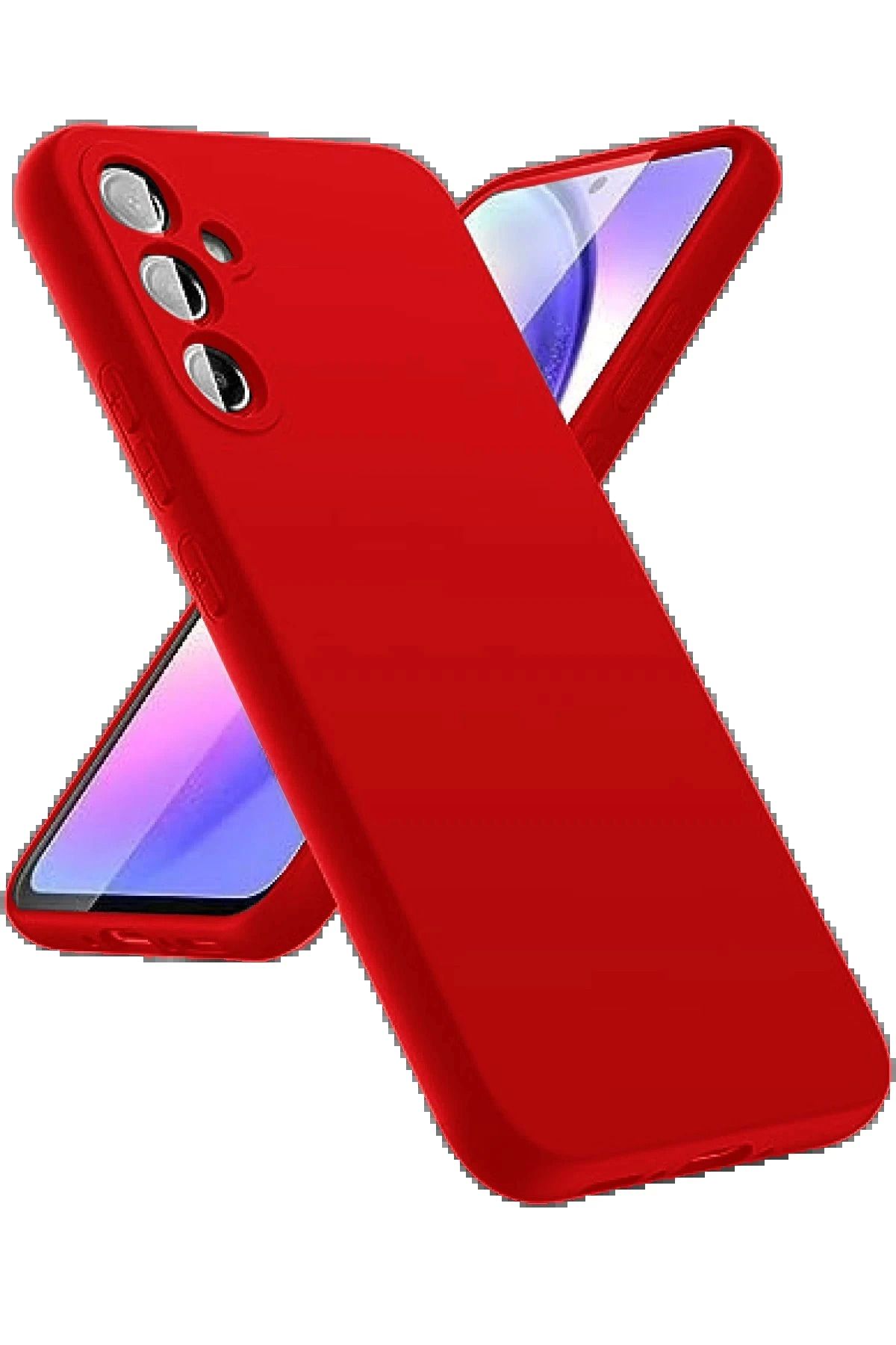 Butik BFS Samsung Galaxy A24 4G Kılıf First Silikon - Kırmızı