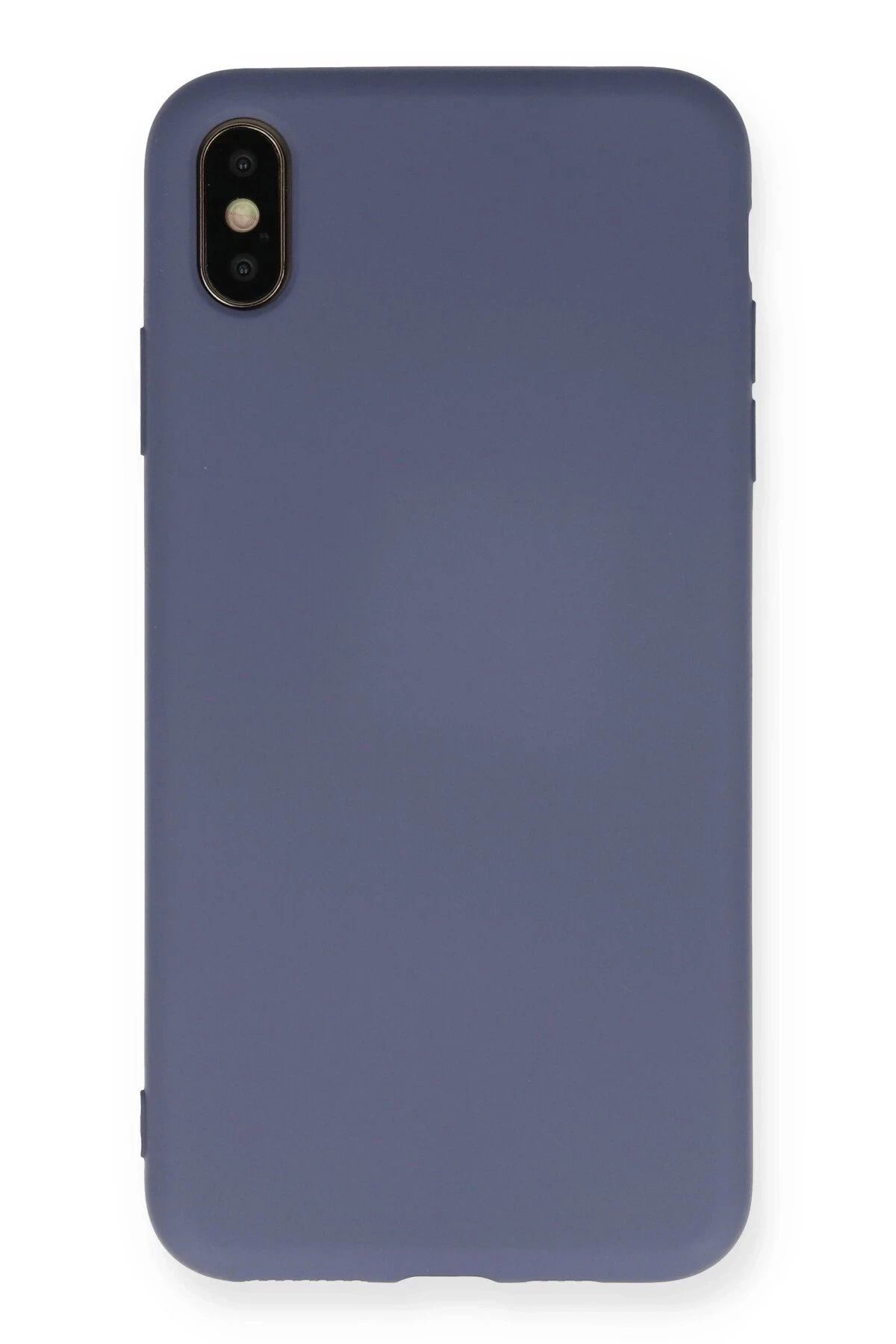 Vita Premio BFS iPhone XS Max Kılıf Nano içi Kadife Silikon - Gri