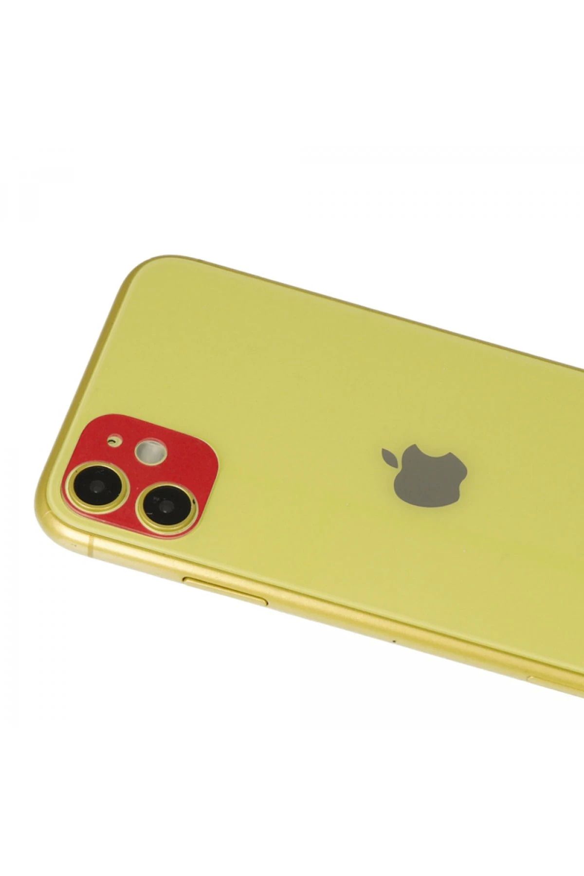 Vita Premio BFS iPhone 11 Uyumlu Rainbow Kamera Lens Koruma Cam - Kırmızı