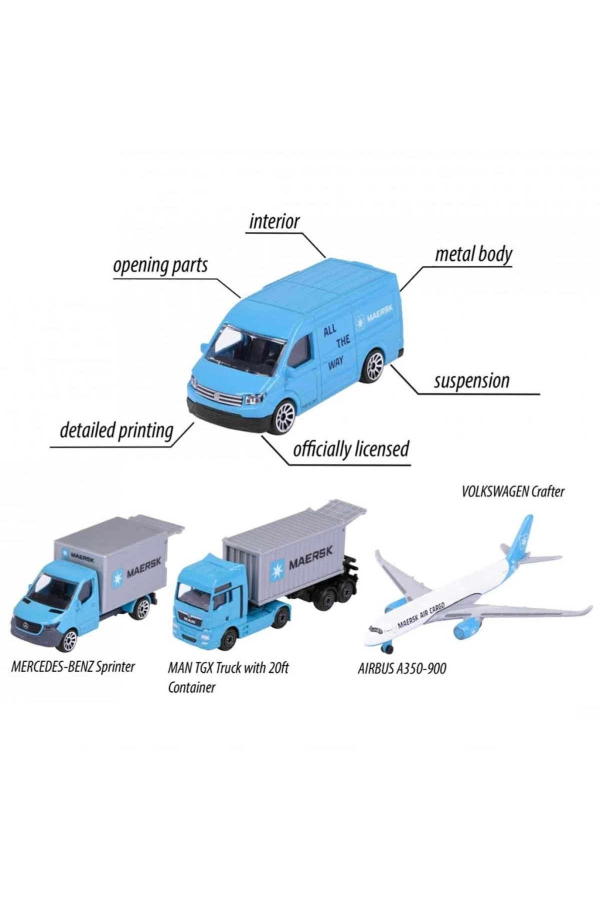 بِ‌اف‌اس میجرِت مجموعه لجستیک با تمِ مِرسک، بستهٔ ۴ عددی