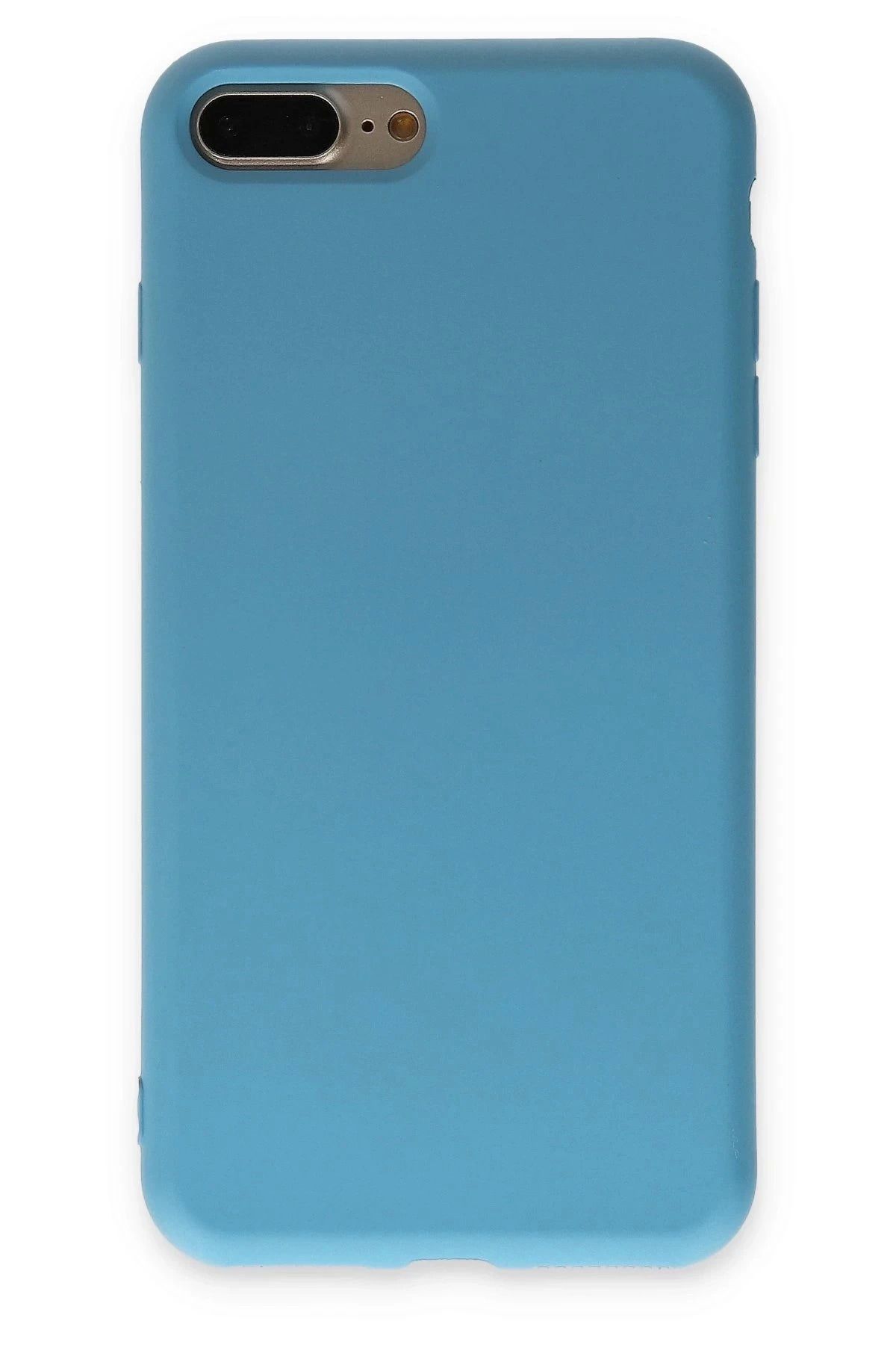 Vita Premio BFS iPhone 7 Plus Kılıf Nano içi Kadife Silikon - Mavi