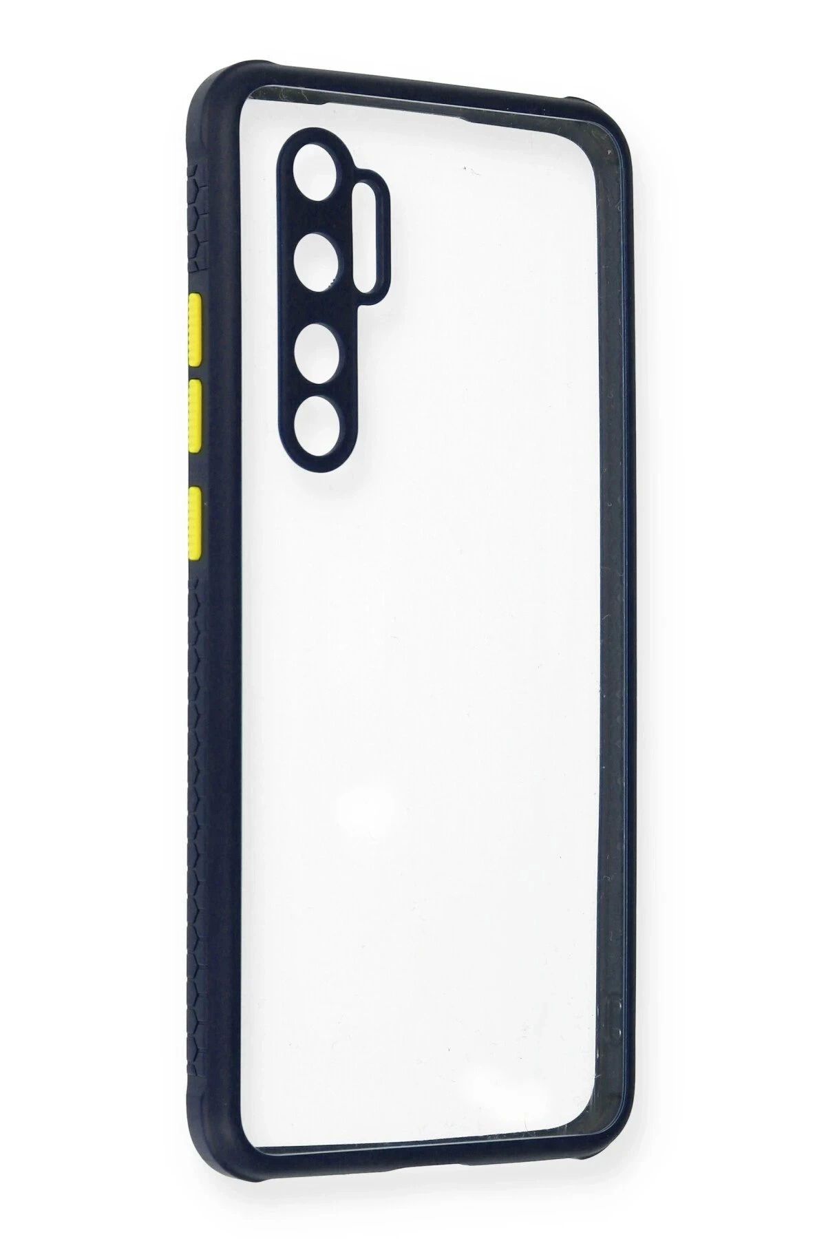 Vita Premio BFS Xiaomi Mi Note 10 Lite Kılıf Miami Şeffaf Silikon - Lacivert
