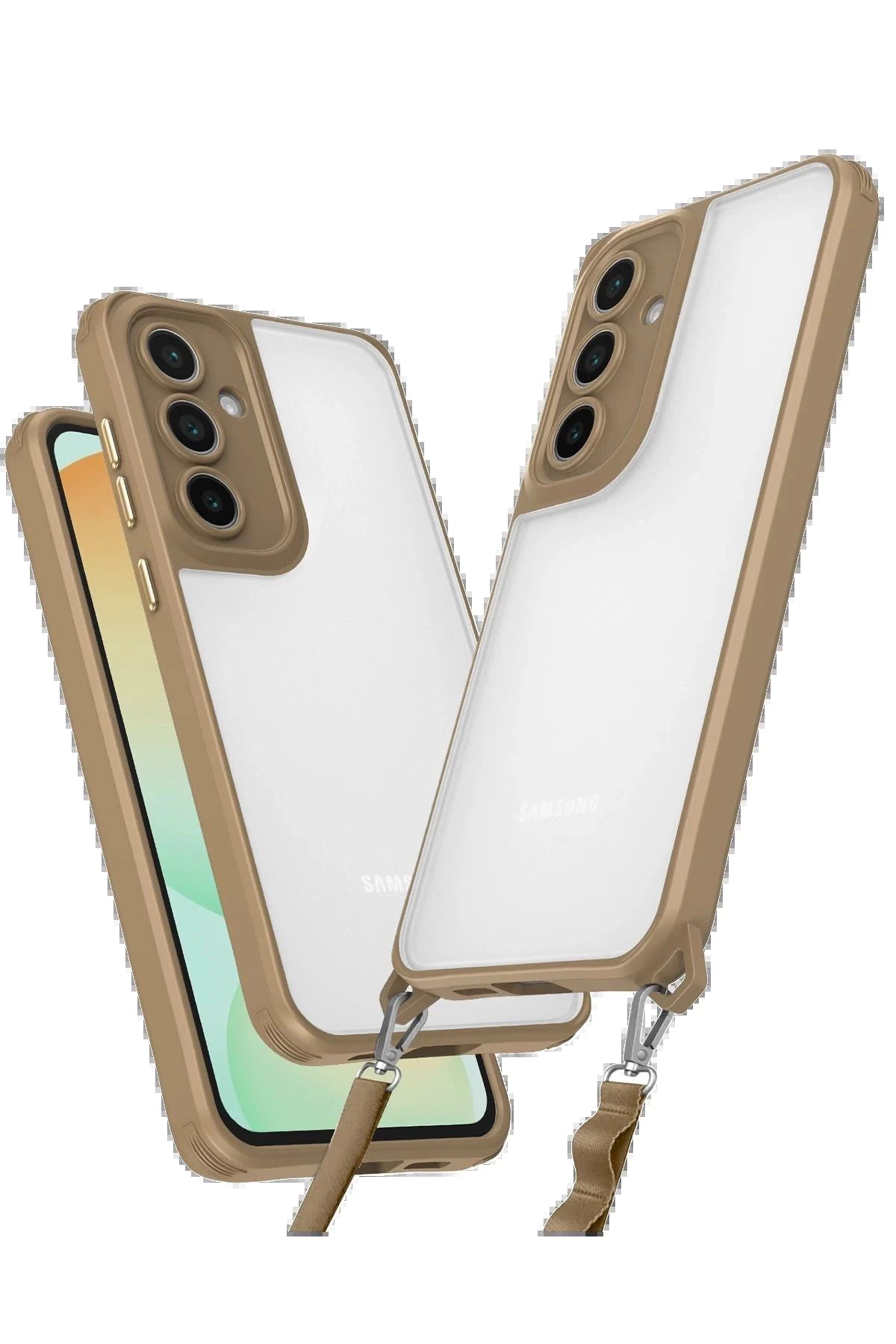Vita Premio BFS Samsung Galaxy A14 4G Kılıf Penta Silikon Kılıf - Çöl Titanyum