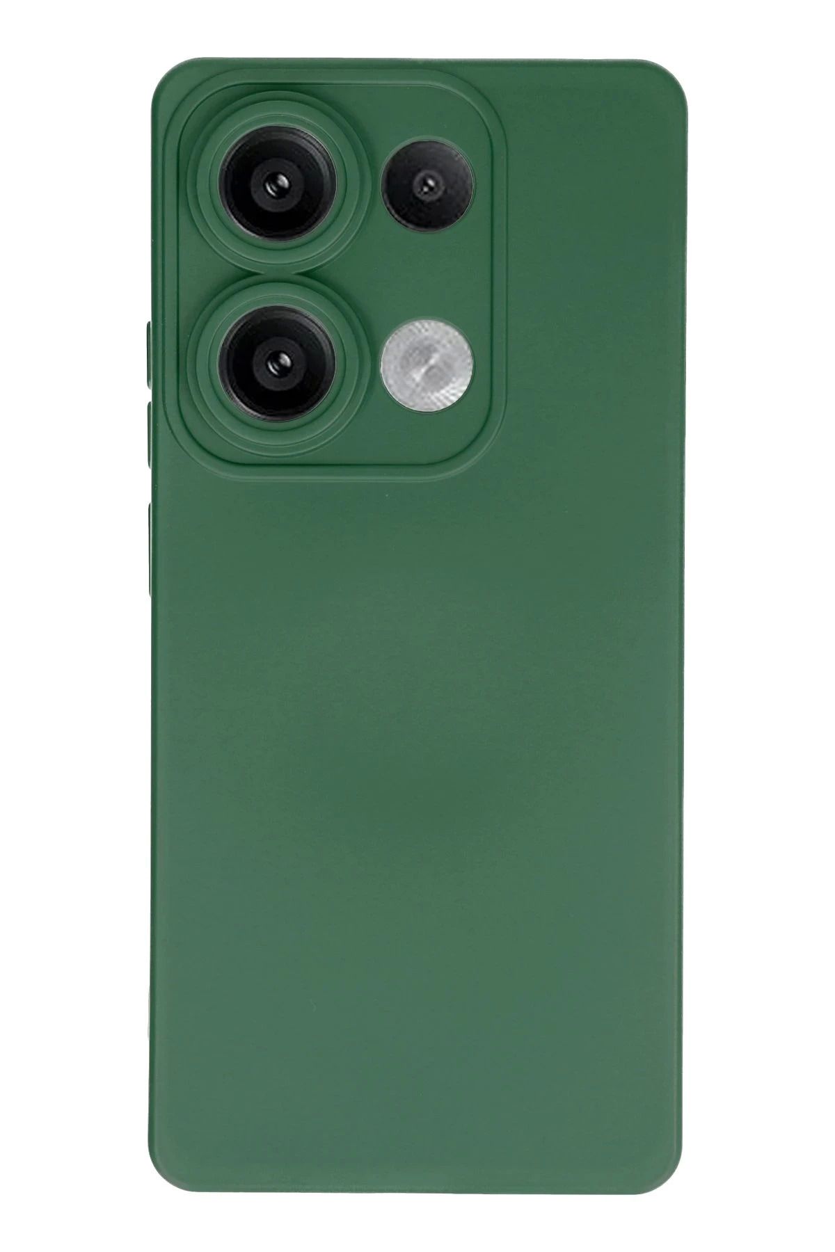 Vita Premio BFS Xiaomi Redmi Note 13 Pro 4G Kılıf Nano içi Kadife Silikon - Koyu Yeşil