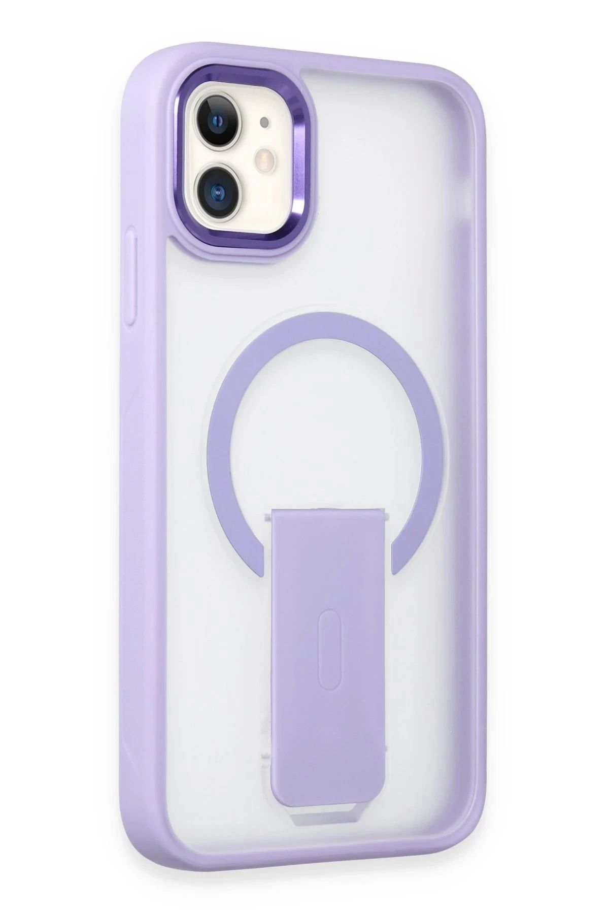 Vita Premio BFS iPhone 11 Tork Magsafe Standlı Kapak - Lila