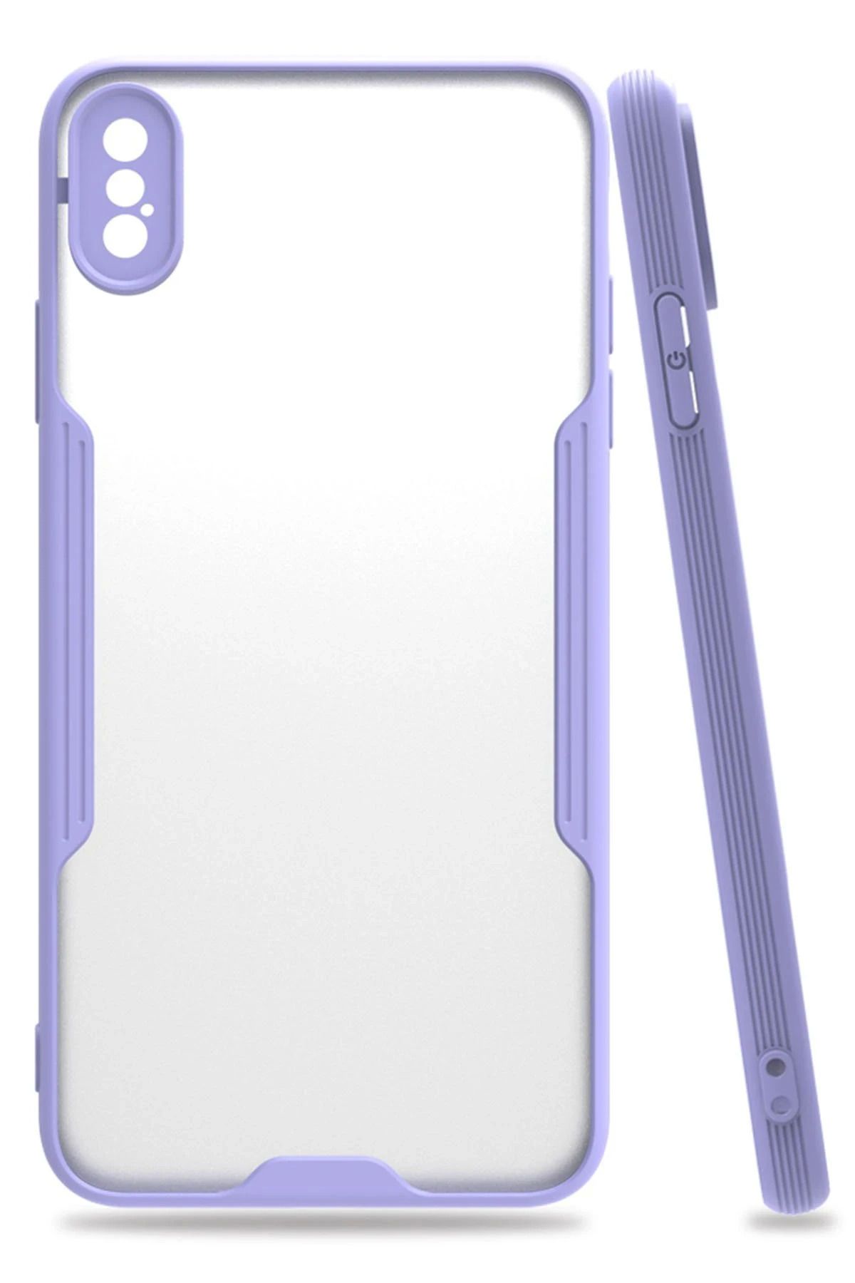 Vita Premio BFS iPhone XS Max Kılıf Platin Silikon - Lila