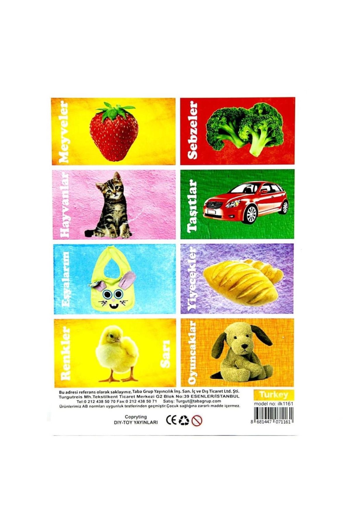 Belle Fusion Mey İthalat® İlk 50 Sözcük Eğitici Flash Kart Oyunu fotoğrafı 2 (önizleme)