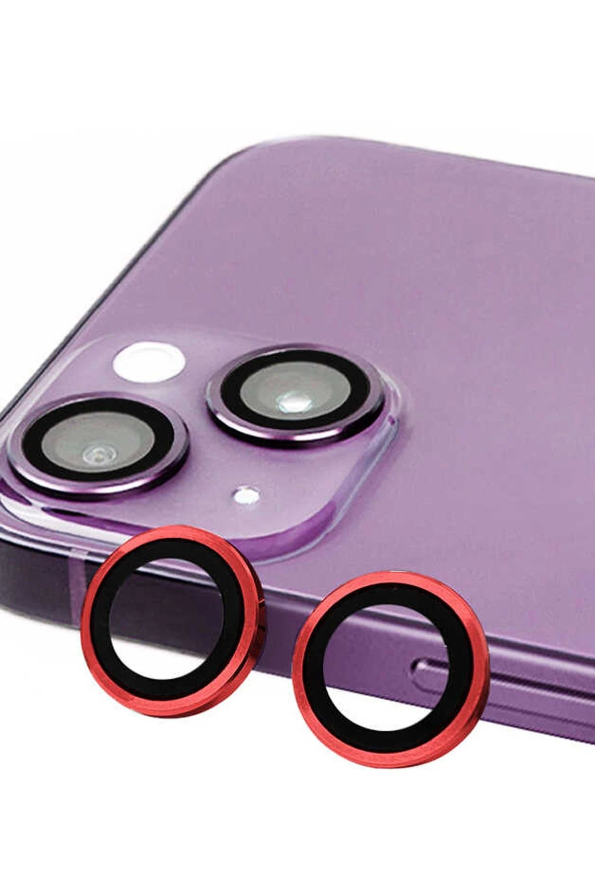Vita Premio BFS iPhone 14 Raze Metal Kamera Lens - Kırmızı