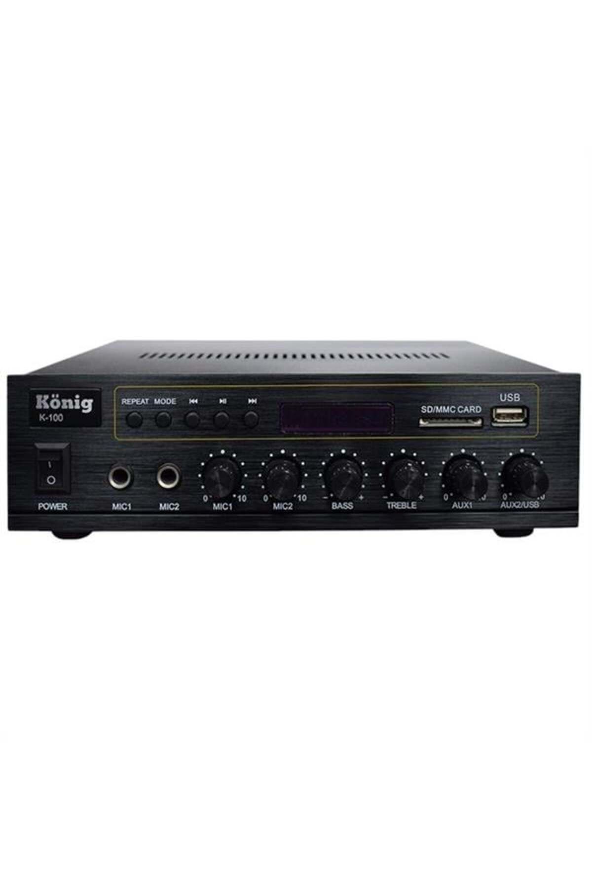 Roses Store König K-100 - 80 Watt Usb/Bluetooth/2 Mik Giriş Trafolu Anfi