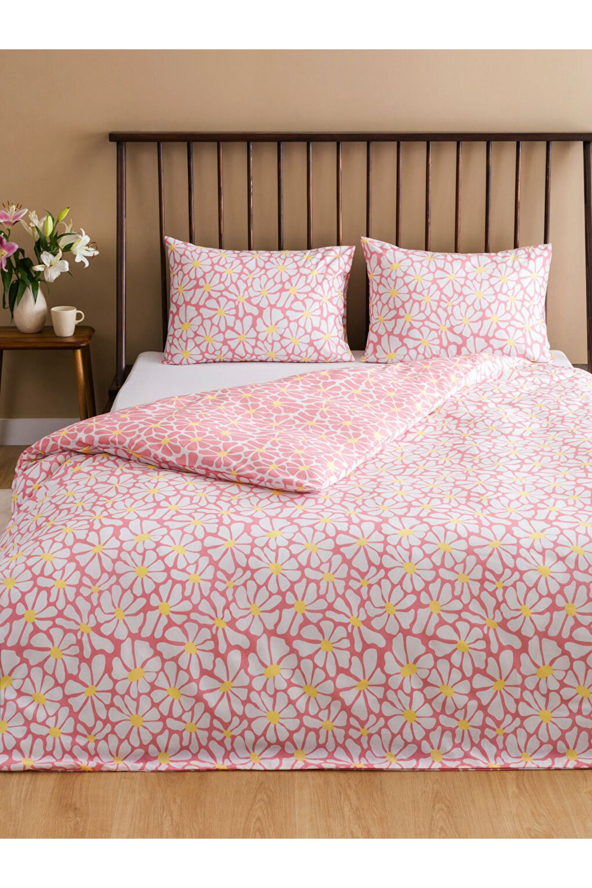 LC Waikiki LCW HOME Karişik Çiçek Desenli Çift Kişilik Nevresim Seti