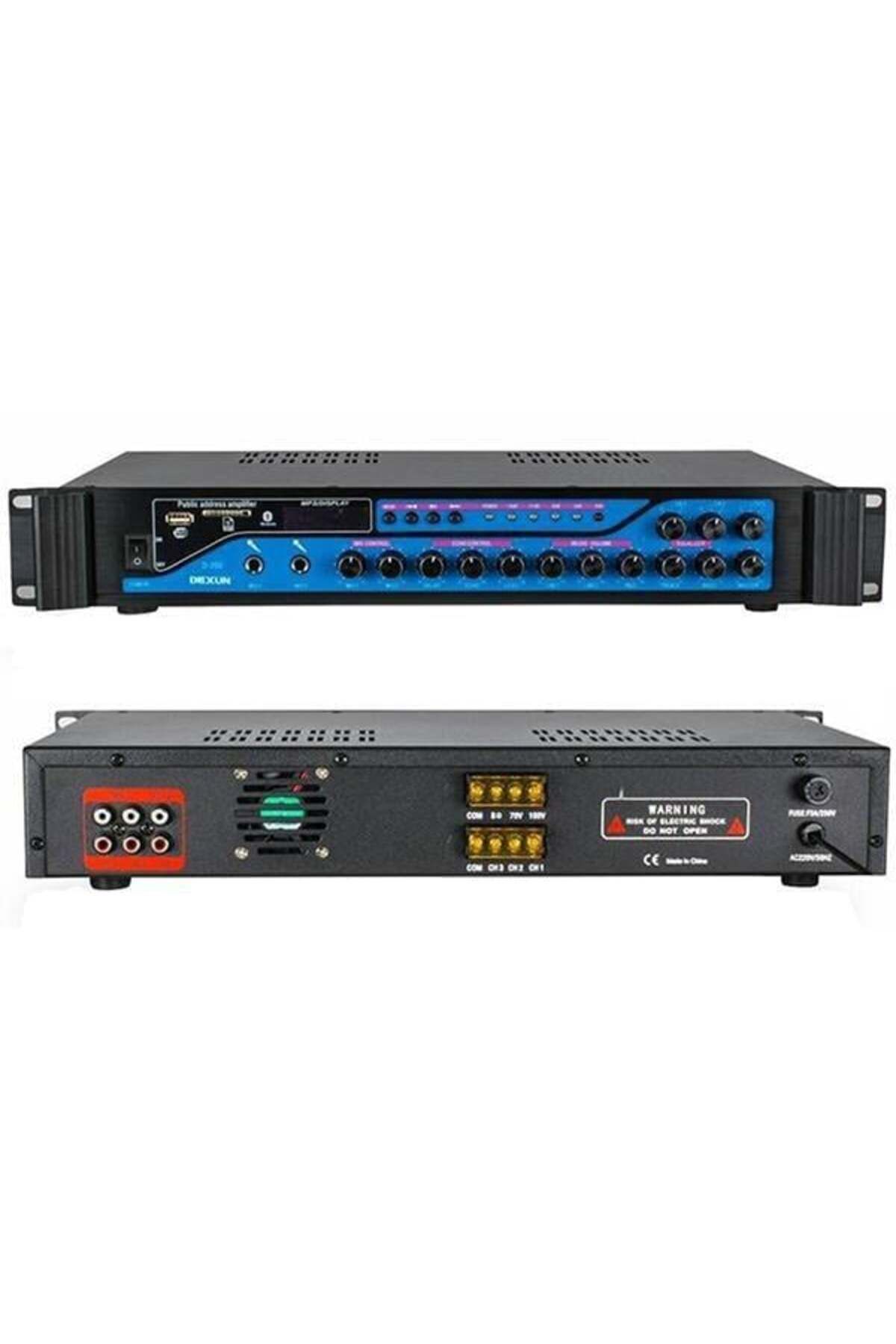 Roses Store Dexun D-200 3 Zone 200 W Usb-Bt 2 Mik. Giriş Hat Trafolu Anfi