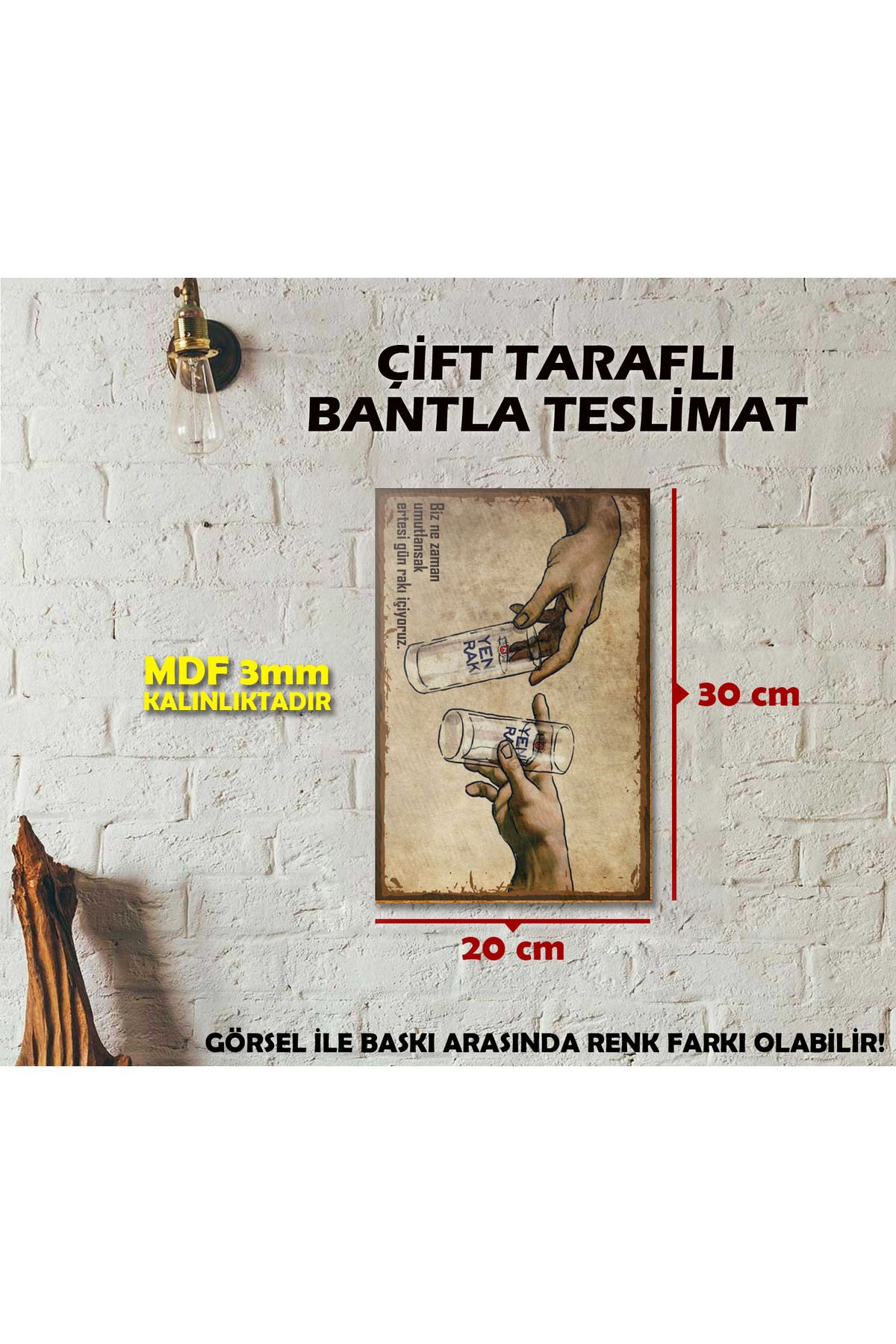 Borambalaj Sözlü Rakı Posteri (20x30cm)