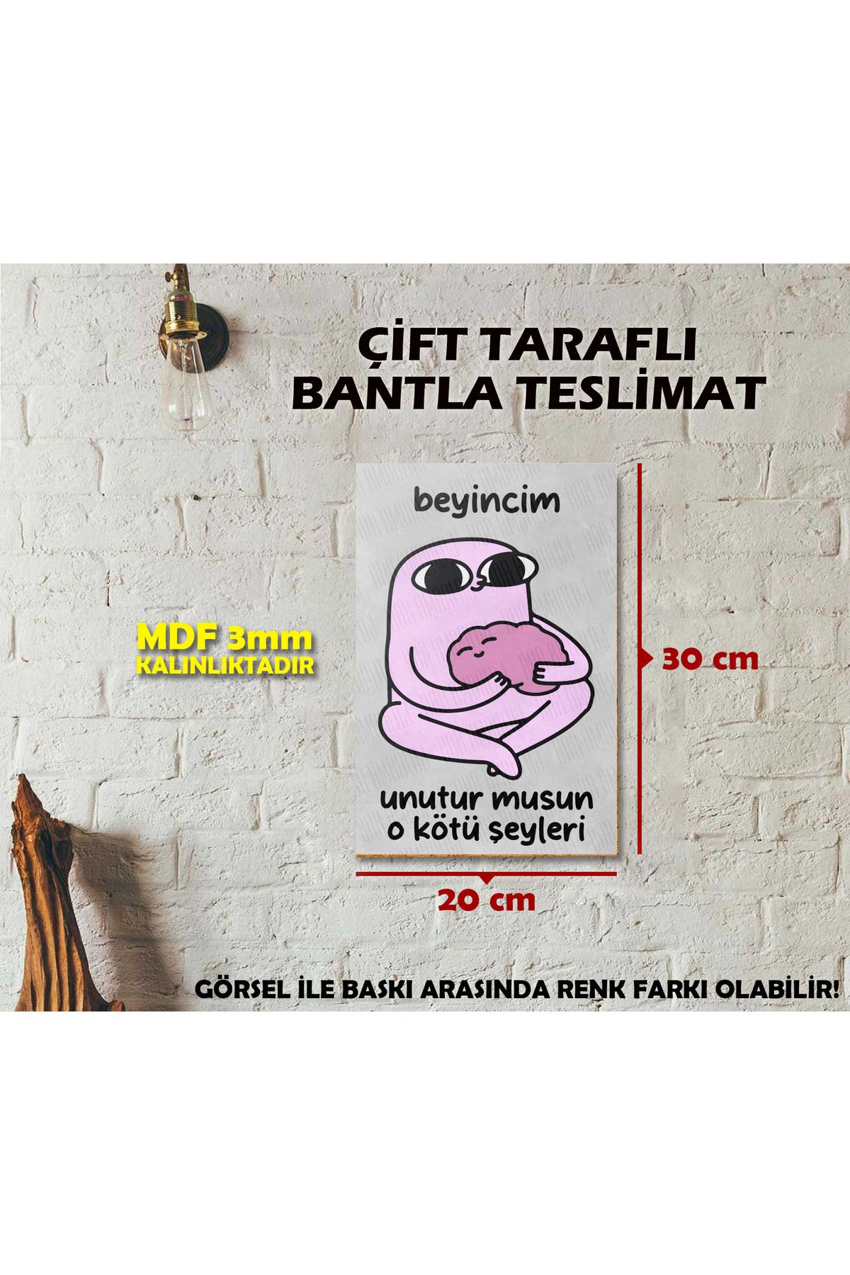 Borambalaj Beyincim Unutur Musun Mizah Posteri (20x30cm)