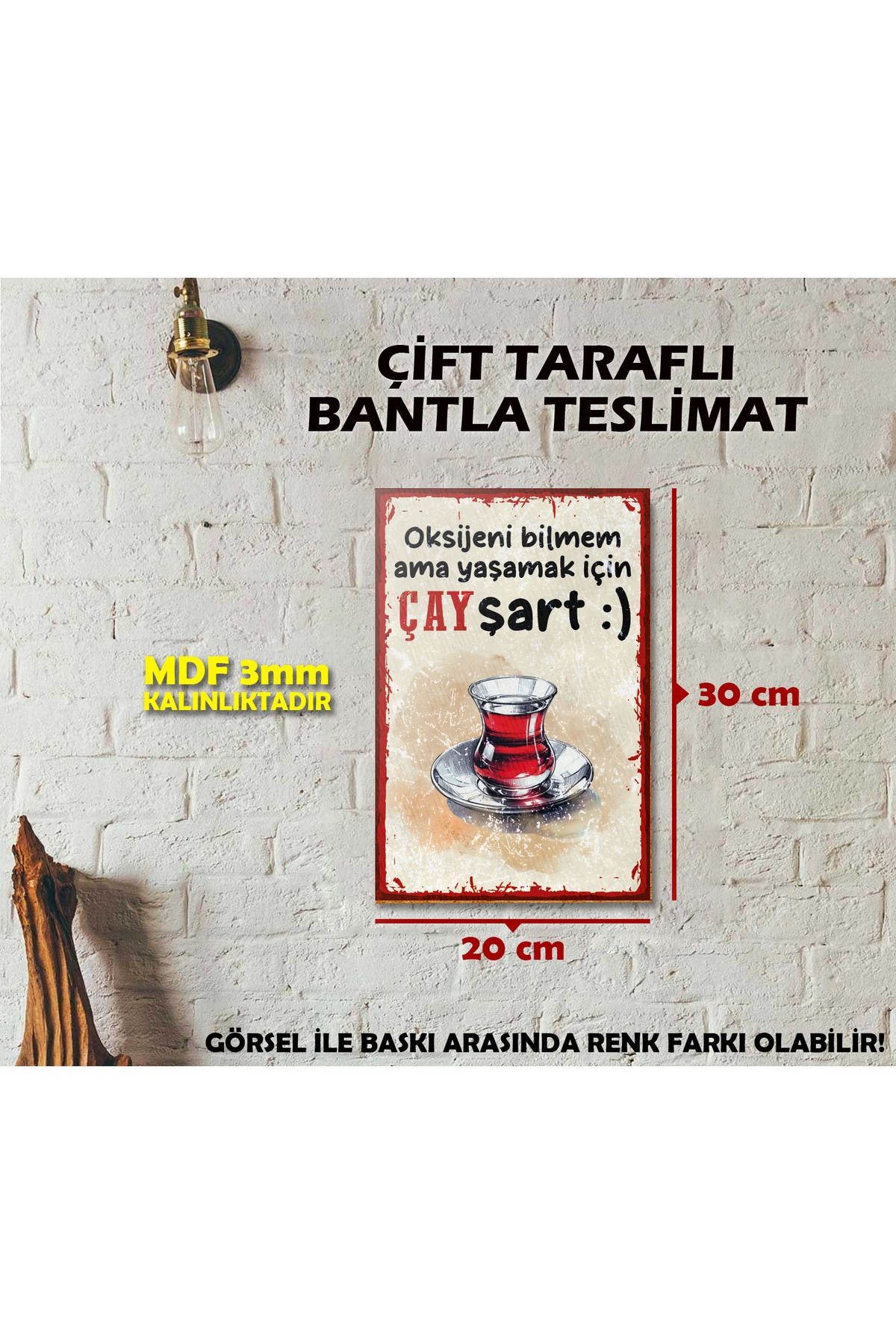 Borambalaj Çay Şart Posteri (20x30cm)