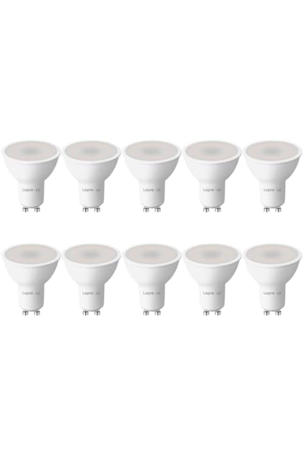 LEPRO-GU10 LED Bulbs, Daylight White 6500K, 100° Wide Beam Spot Light, 4W 345lm, 50W Halogen Spotli 2