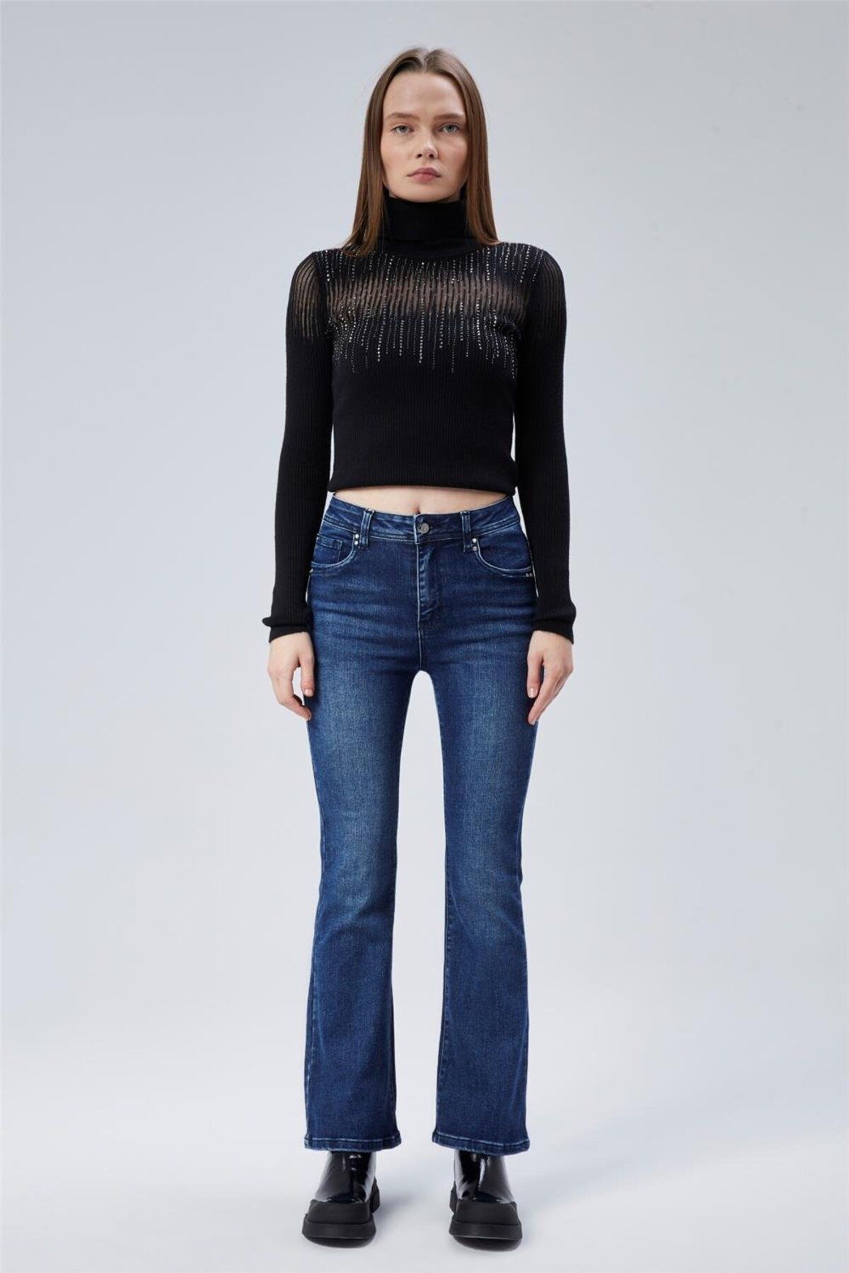 HomeStore Jean İncili Taşlı Pant