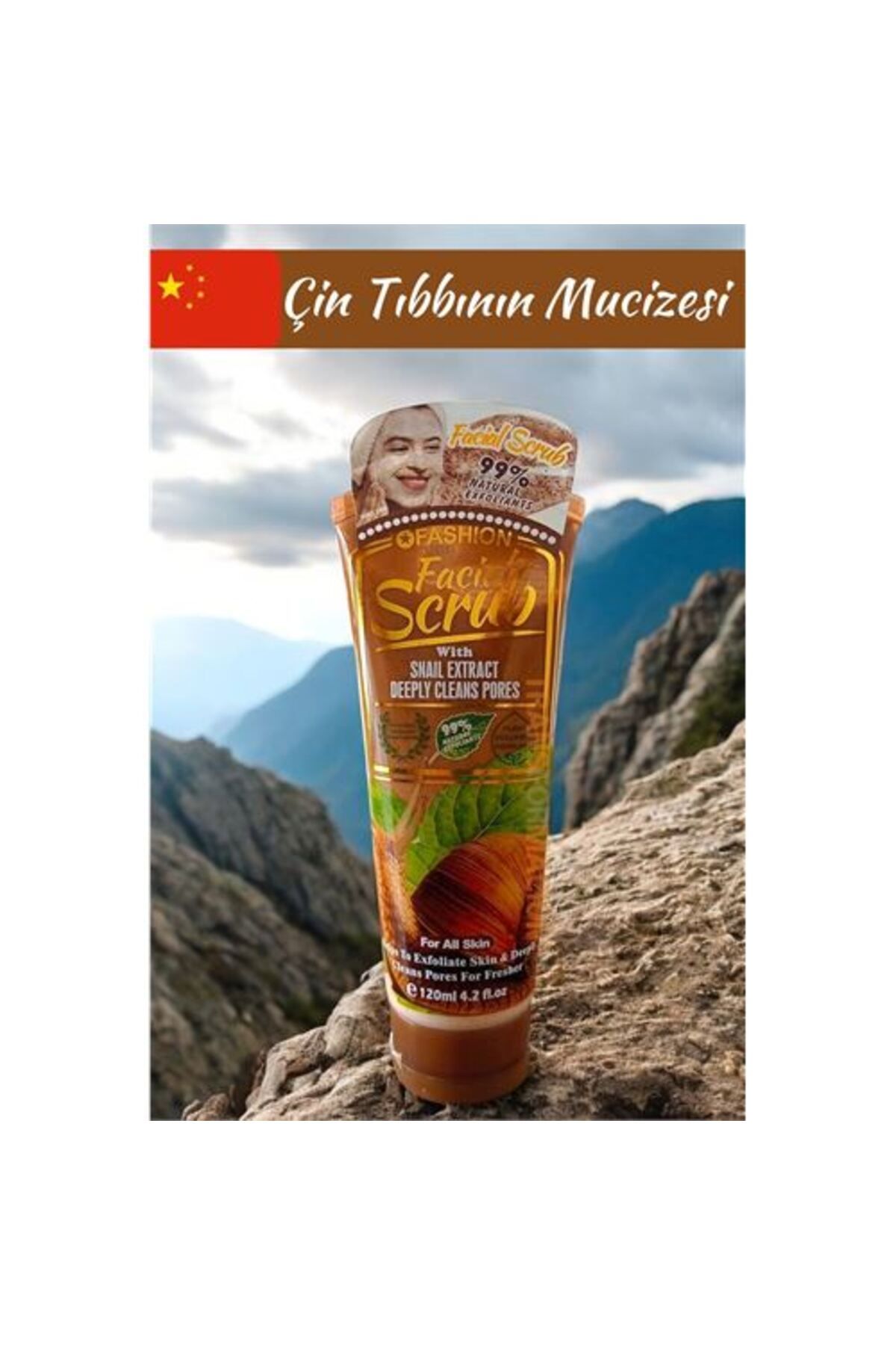 Skygo ModaCar WOKALI Yüz Peelingi Salyangoz Özü Derin Gözenek Temizleyici Yüz Peeling Scrub