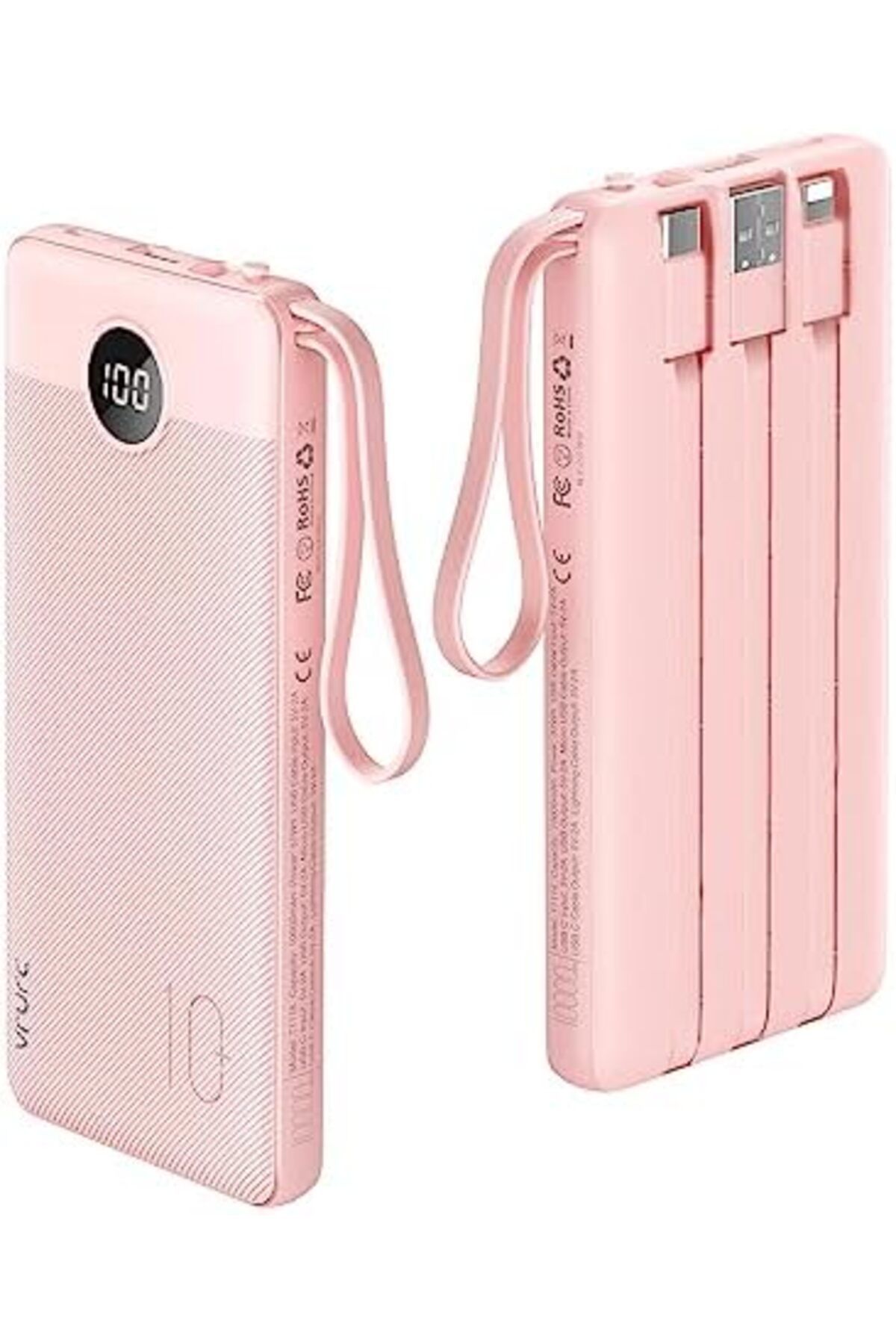 Generic-VRURC Portable Charger 10000mAh, Slim LED Display Power Bank, 5 Output 2 Input Cell Phone Battery Pa 2