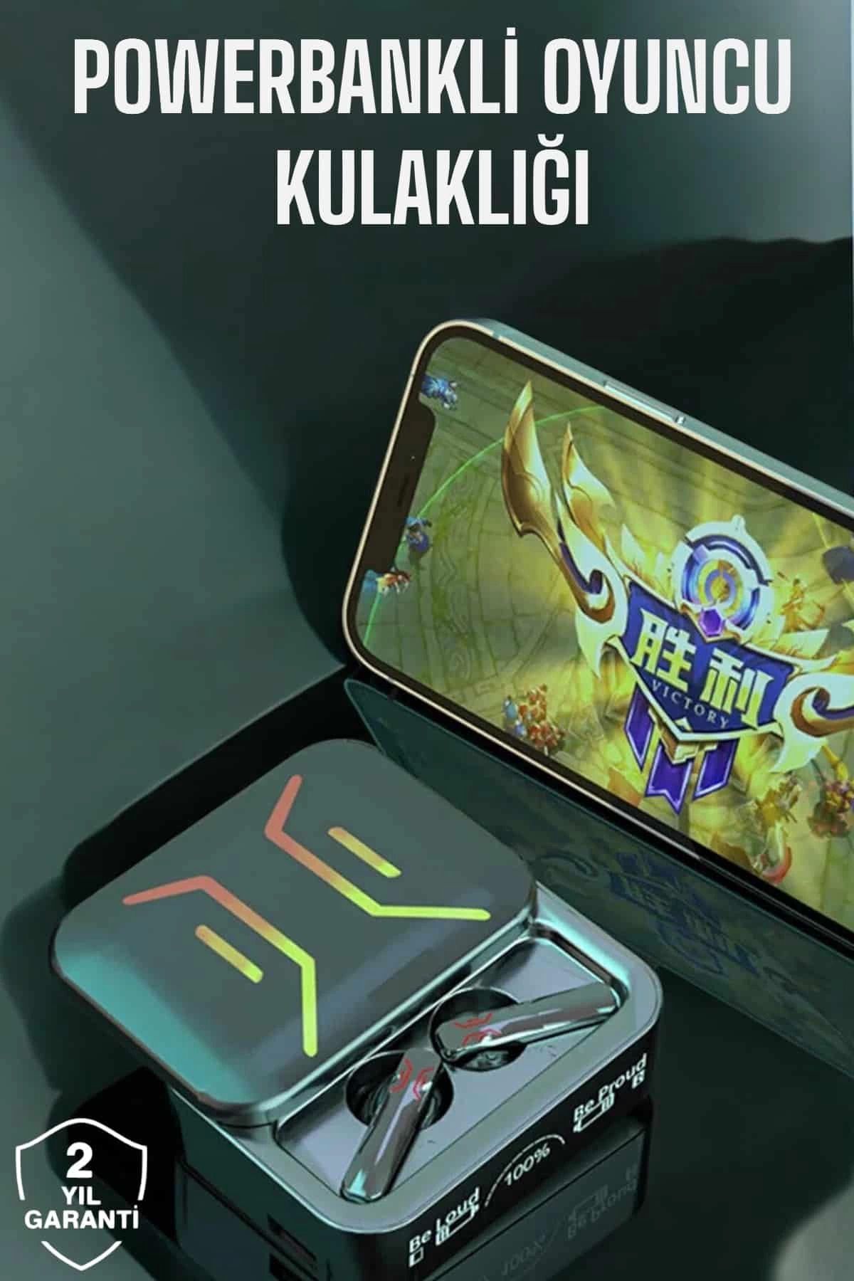 Vemora Powerbankli Bluetooth Kulaklık Yüksek Ses Kaliteli Kablosuz