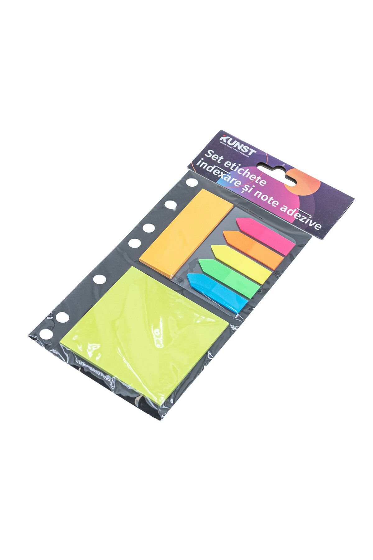Kunst-set of index labels and sticky notes, various shapes x 25 sheets 4