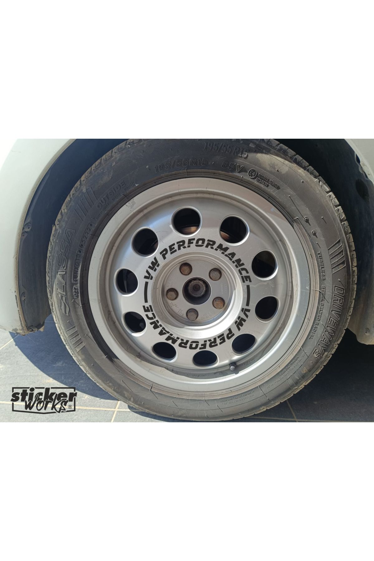 Sticker Works Vw Performance Sticker Audi Hafif Jant Sticker - 4 Adet
